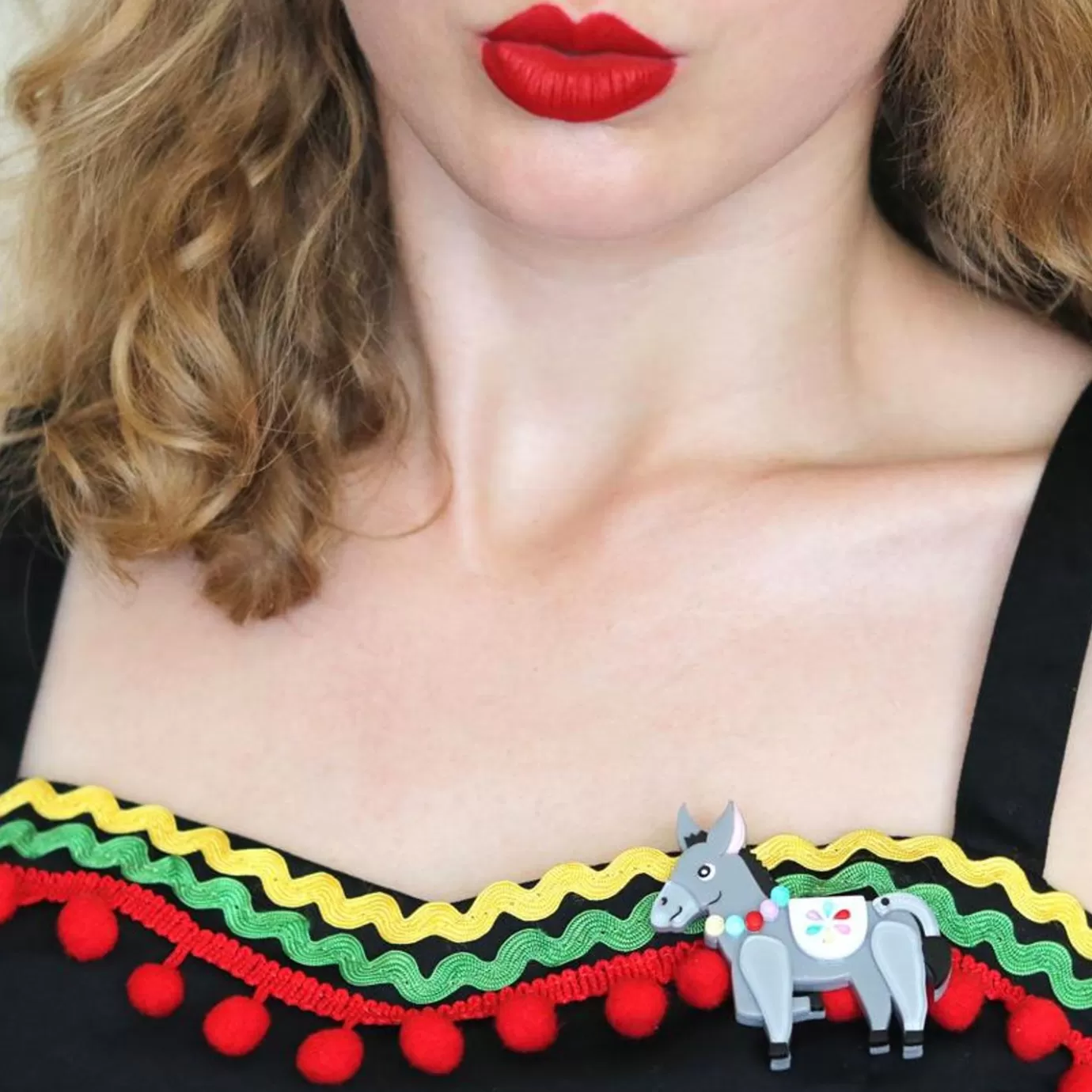 Erstwilder Brave Burro Donkey Brooch* Brooches