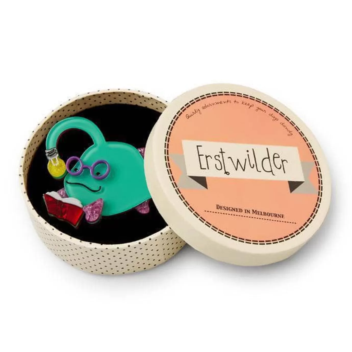Erstwilder Bright-Eyed Bibliophile Brooch* Brooches