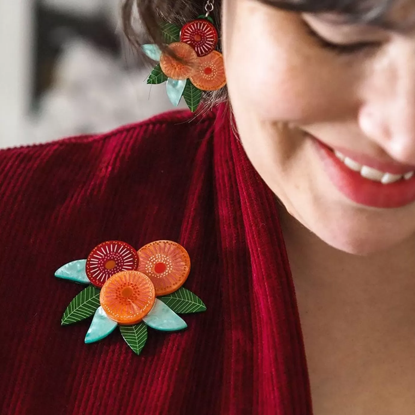 Erstwilder Brilliant Blossoms Flowering Gum Brooch* Brooches