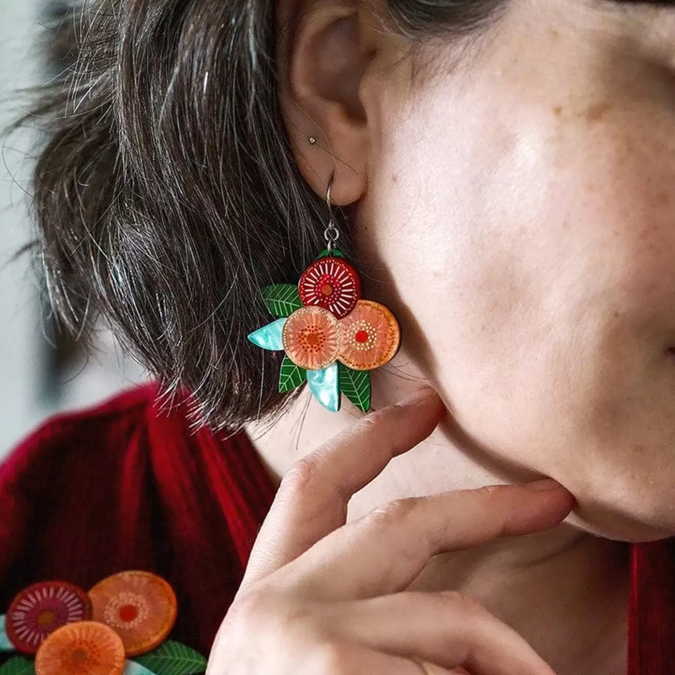 Erstwilder Brilliant Blossoms Flowering Gum Drop Earrings* Earrings