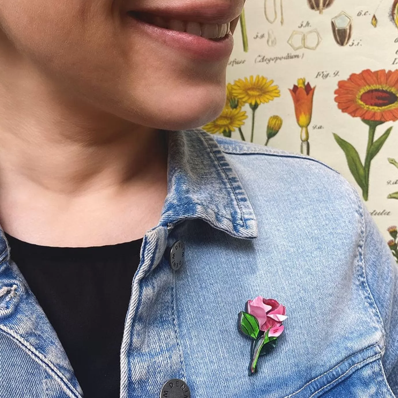 Erstwilder Budding Romance Mini Brooch* Brooches