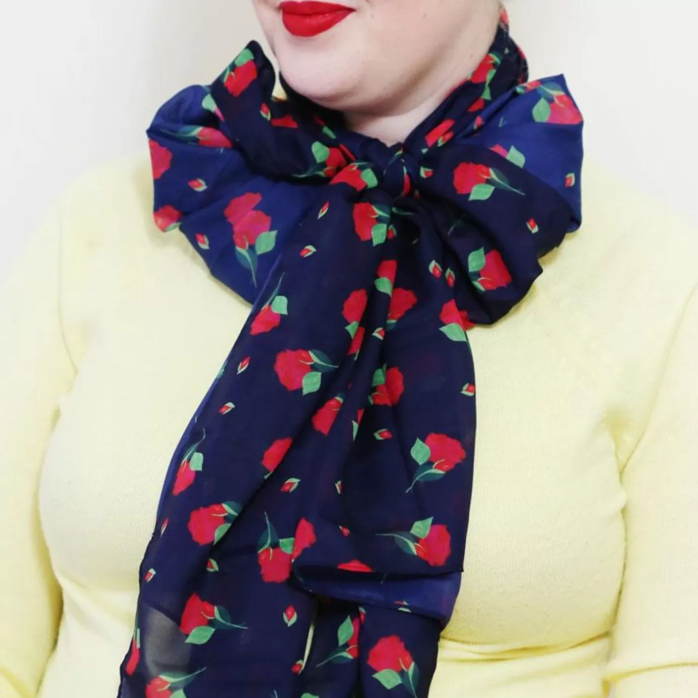 Erstwilder Budding Romance Rose Large Neck Scarf* Scarves