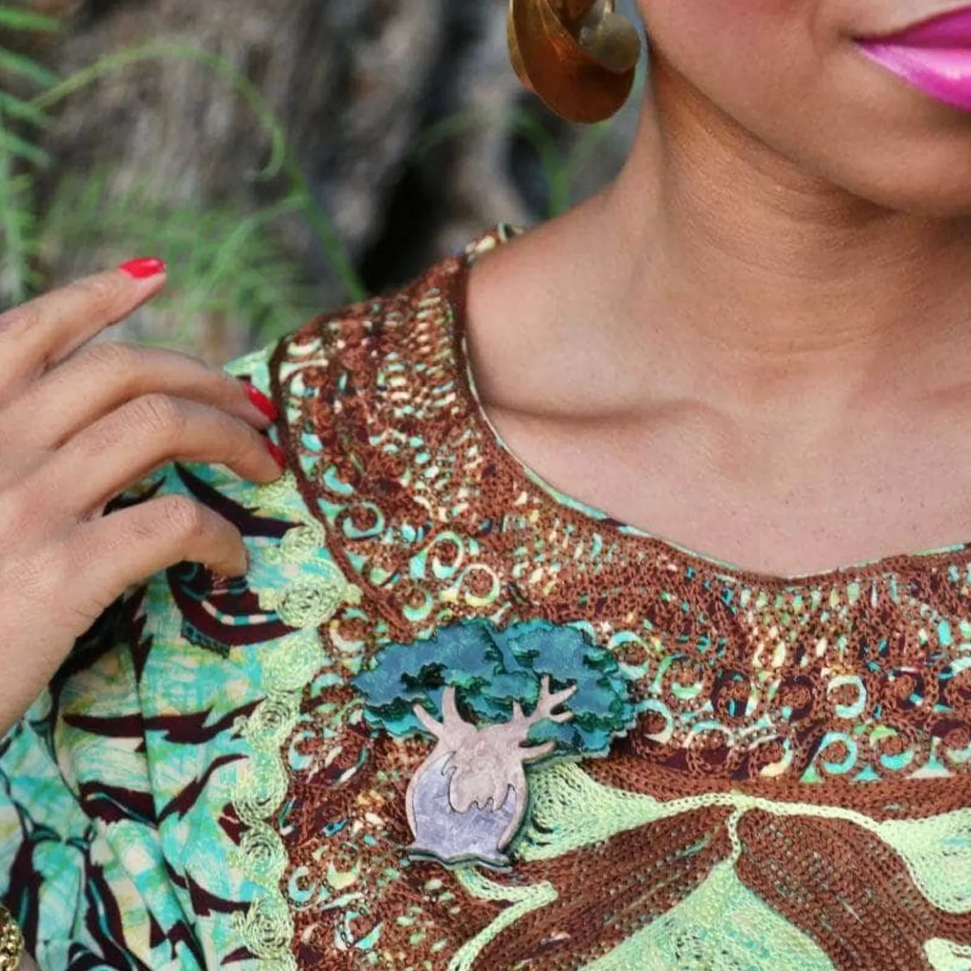 Erstwilder Bulbous Baobab Tree Brooch* Brooches