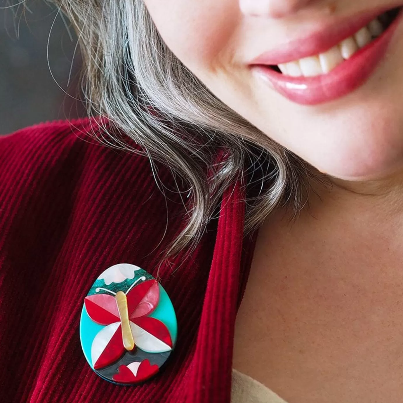 Erstwilder Butterfly Of Rebirth Brooch* Brooches