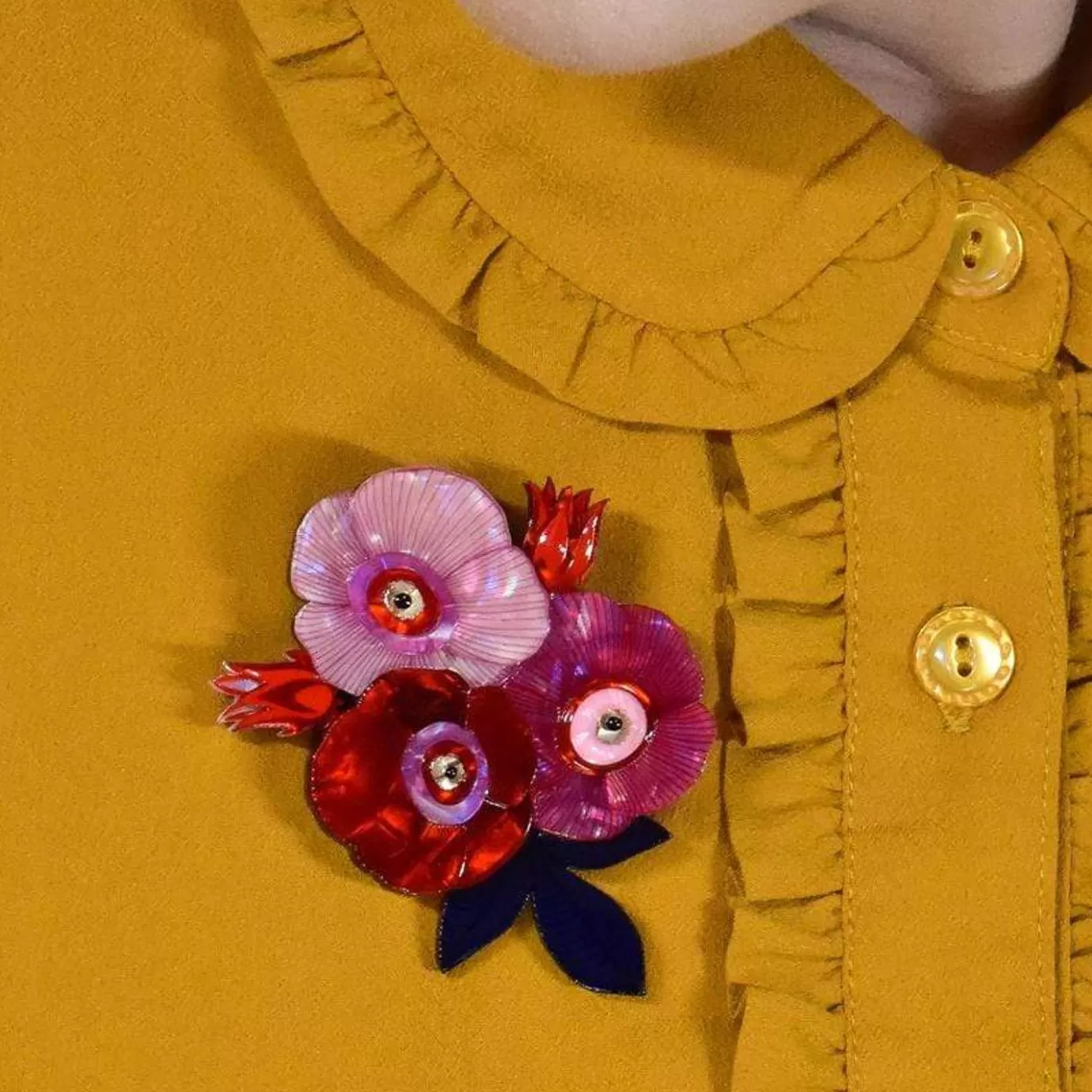 Erstwilder Call Me The Wild Rose Brooch* Brooches