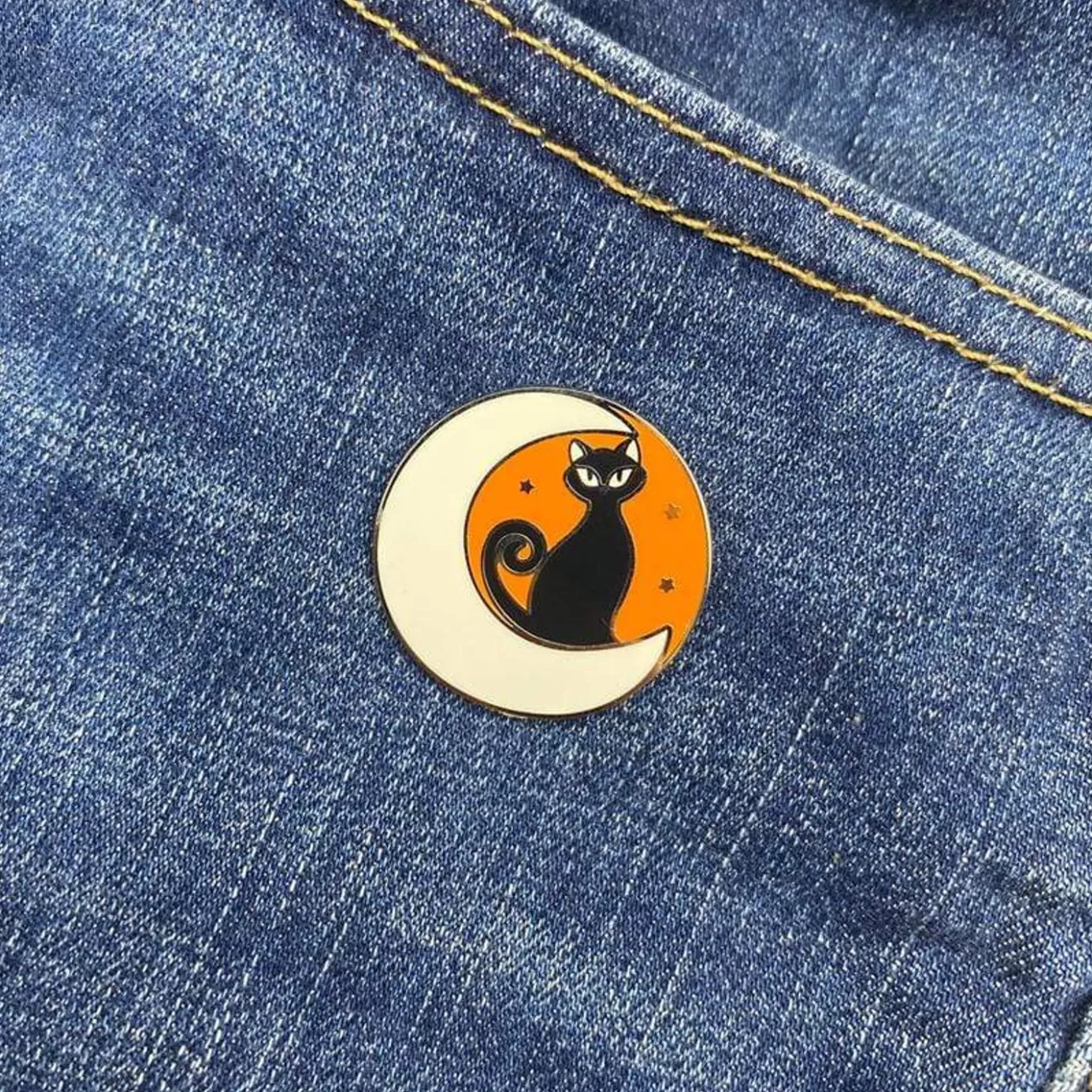 Erstwilder Cara The Halloween Kitty Enamel Pin* Enamel Pins
