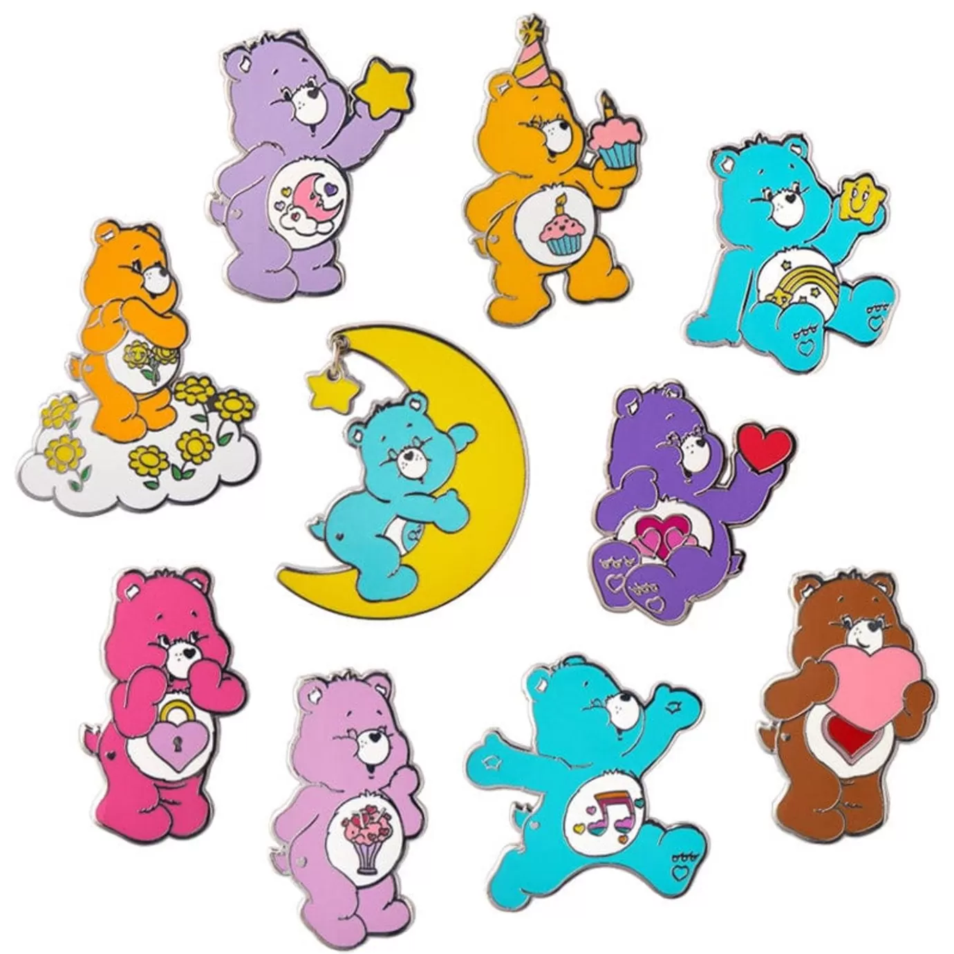 Erstwilder Care Bears Enamel Pin Pack - 10 Piece* Enamel Pins
