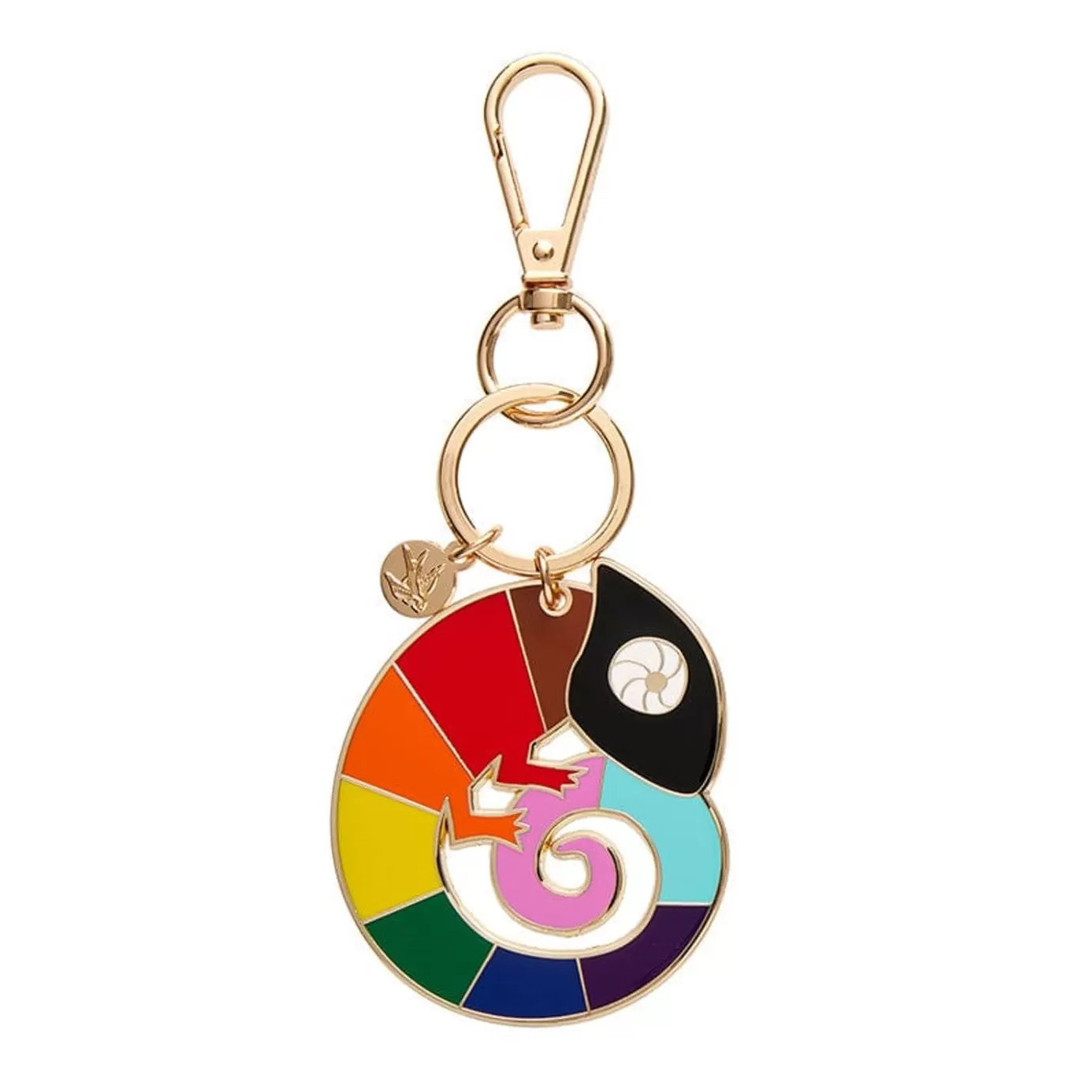 Erstwilder Carmel'S Colourful Chameleon Enamel Key Ring* Enamel Key Rings