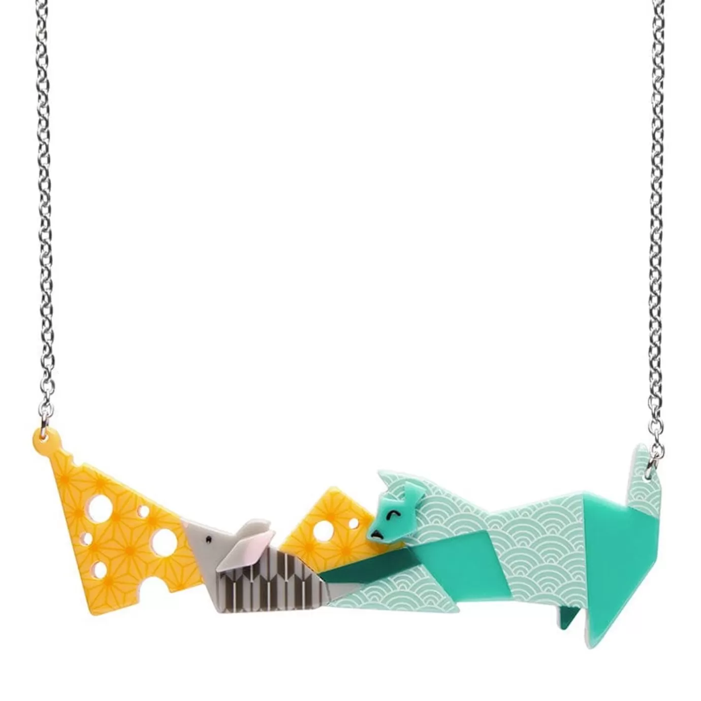 Erstwilder Cat And Mouse Necklace* Necklaces