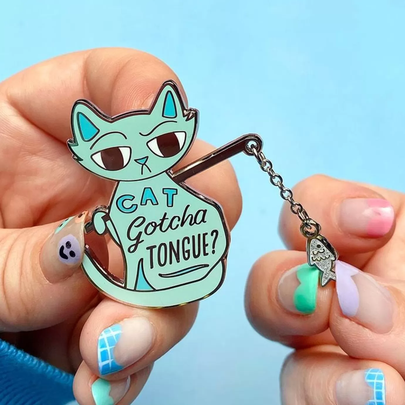 Erstwilder Cat Got Your Tongue Enamel Pin* Enamel Pins