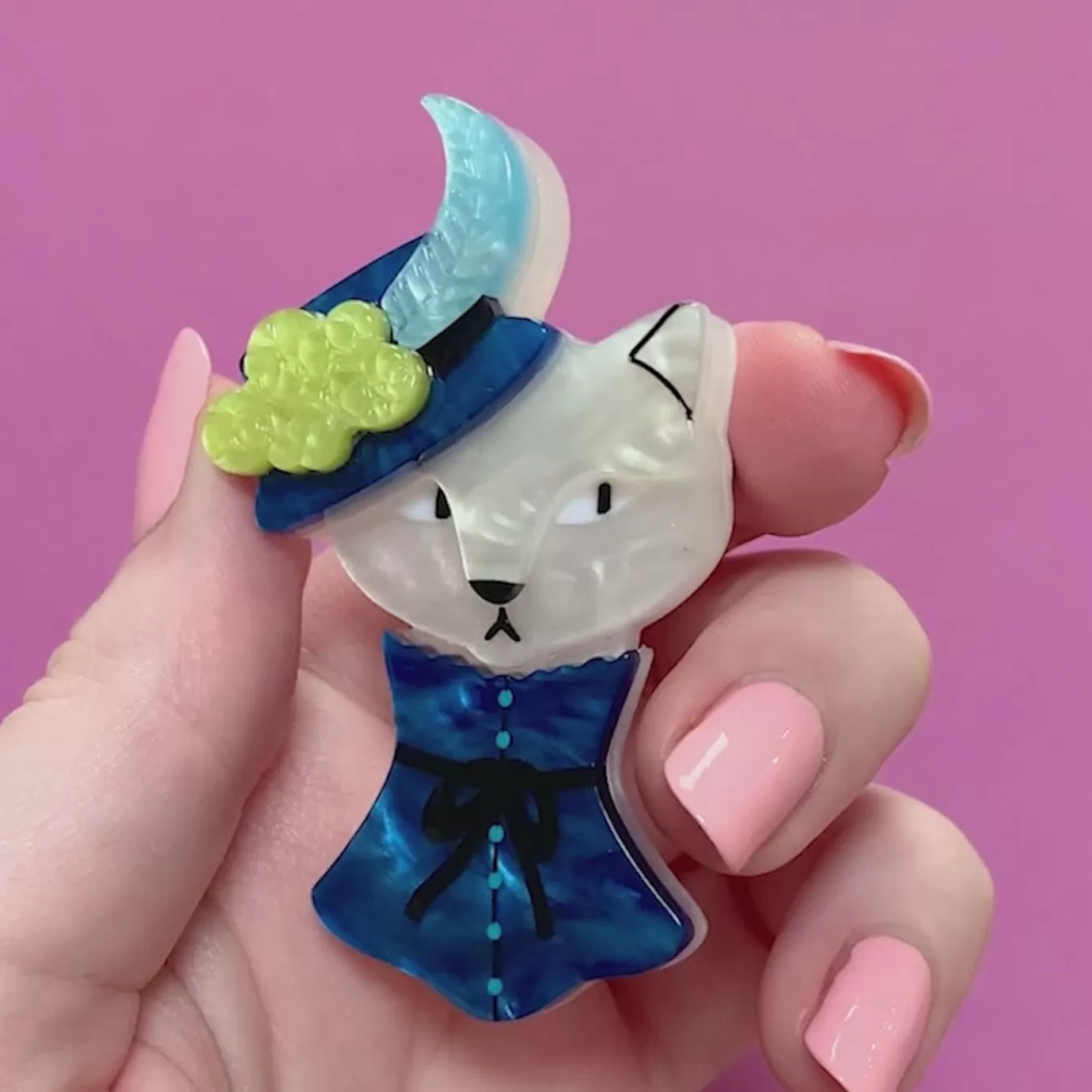 Erstwilder Cat In A Hat Brooch* Brooches