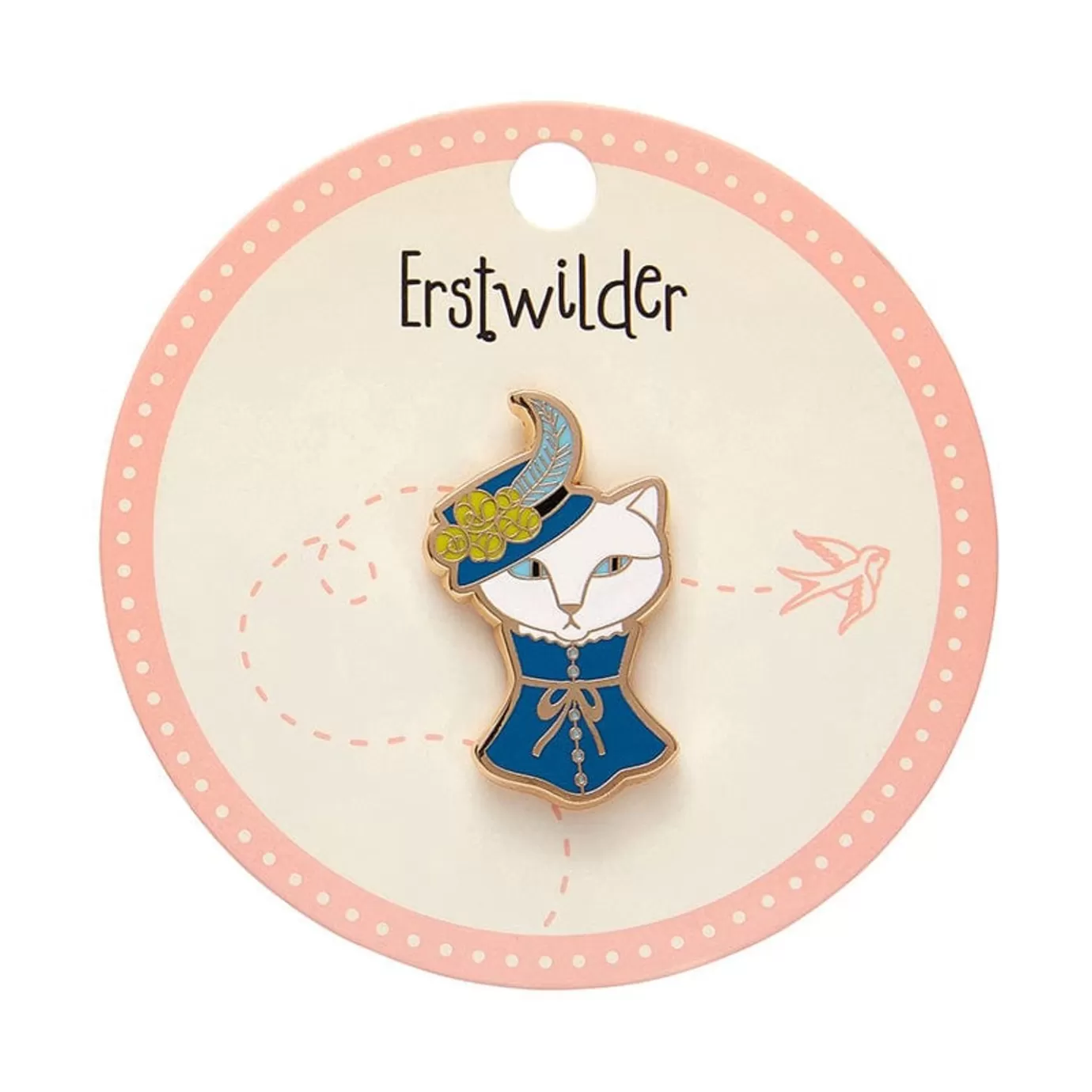 Erstwilder Cat In A Hat Enamel Pin* Enamel Pins