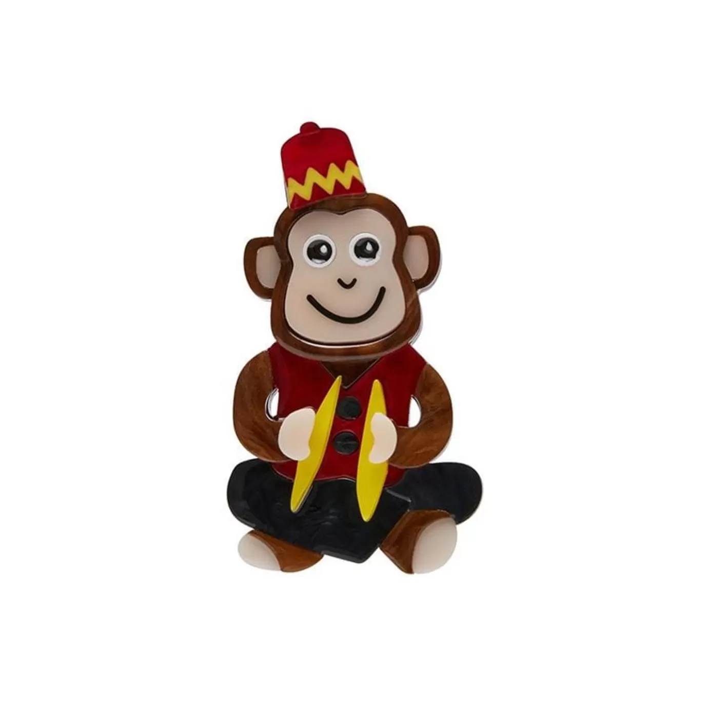Erstwilder Charley Chimp Mini Brooch* Brooches