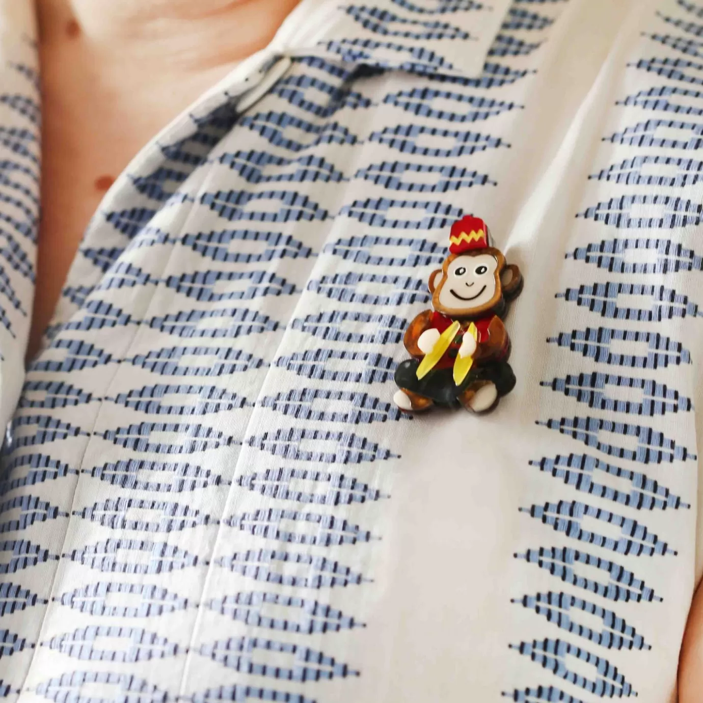 Erstwilder Charley Chimp Mini Brooch* Brooches