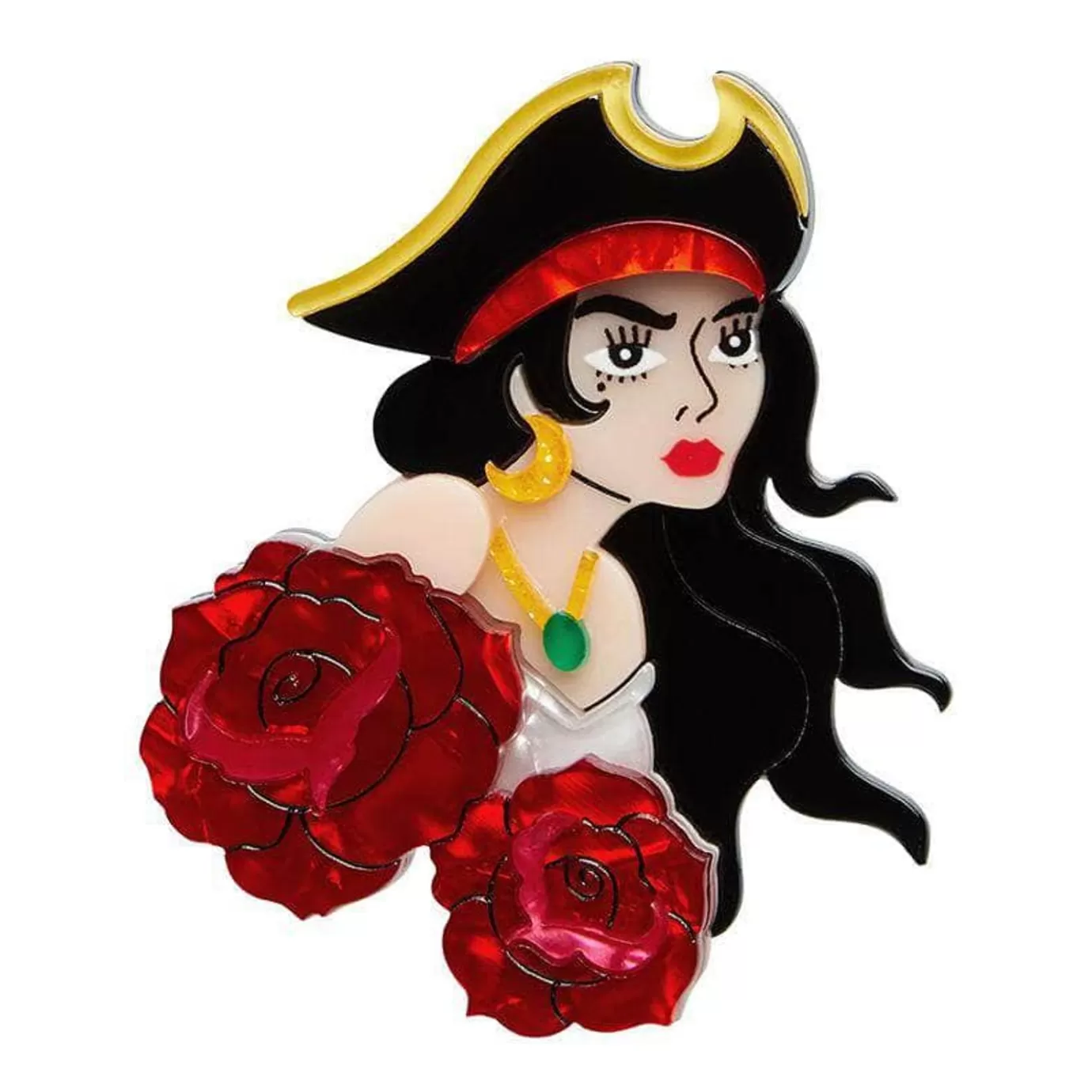 Erstwilder Charlotte Of The Sea Pirate Brooch* Brooches