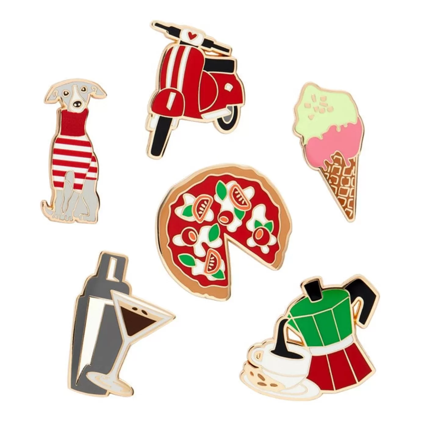 Erstwilder Che Bello! Enamel Pin Pack - 6 Piece* Enamel Pins
