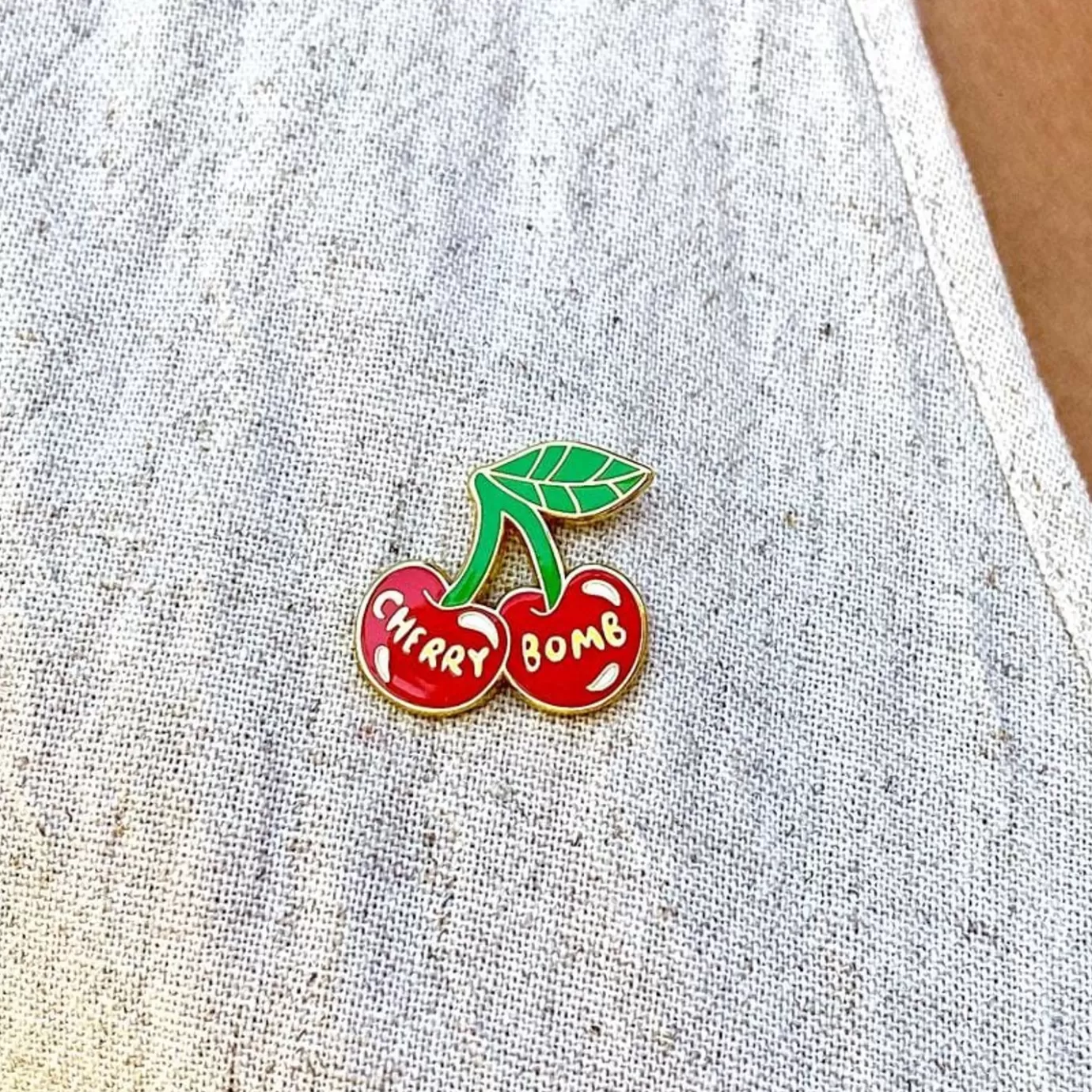 Erstwilder Cherry Bomb Enamel Pin* Enamel Pins