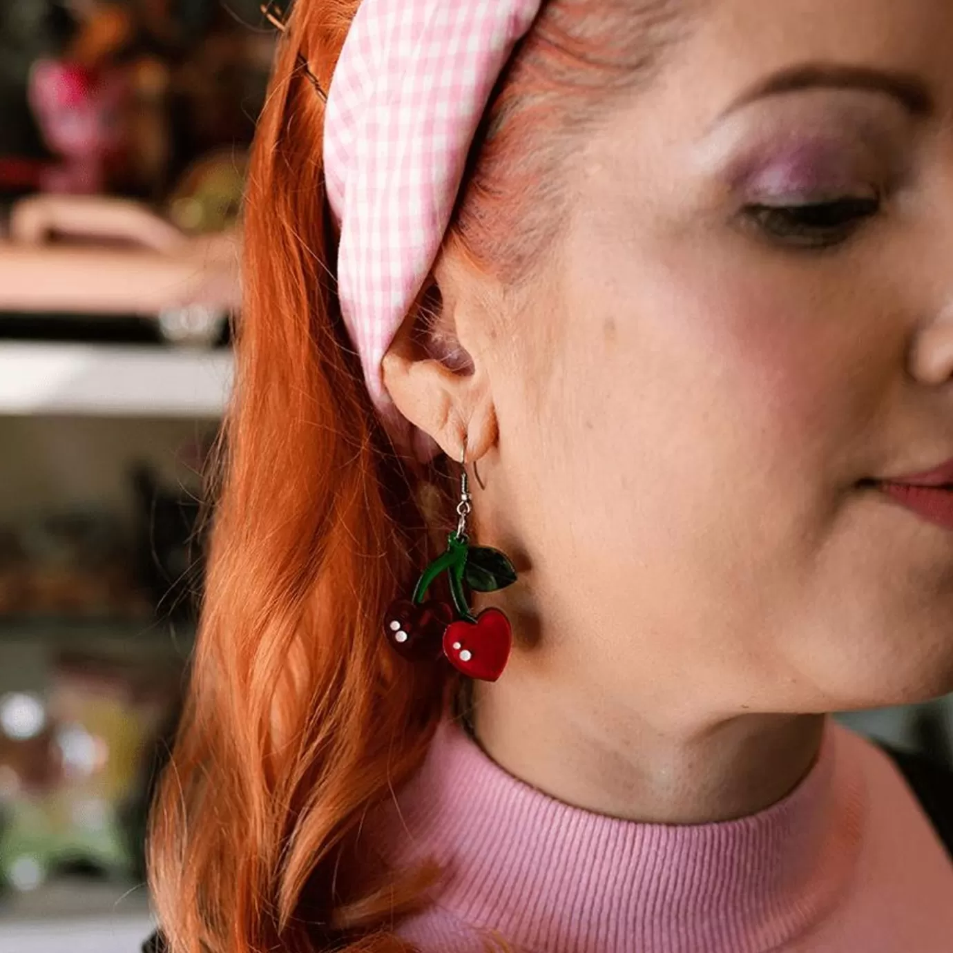 Erstwilder Cherry Kiss Earrings* Earrings