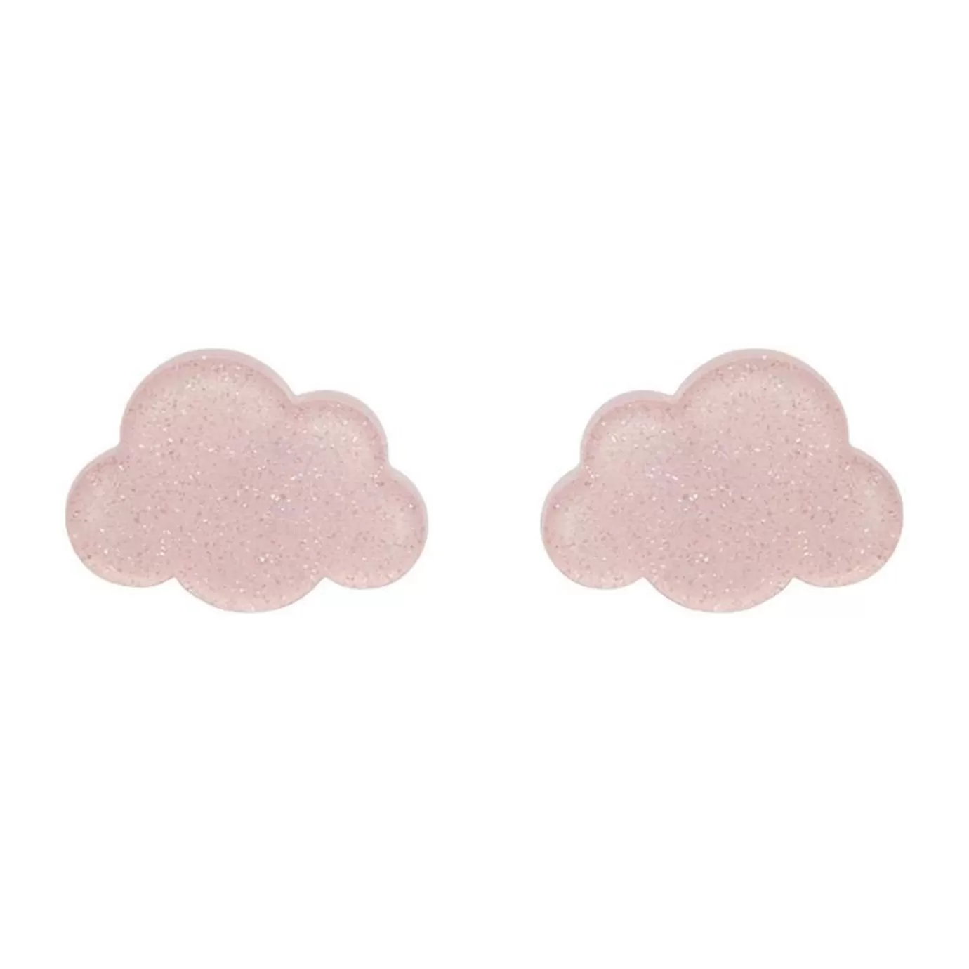 Erstwilder Cloud Glitter Resin Stud Earrings - Pink* Essential Earrings