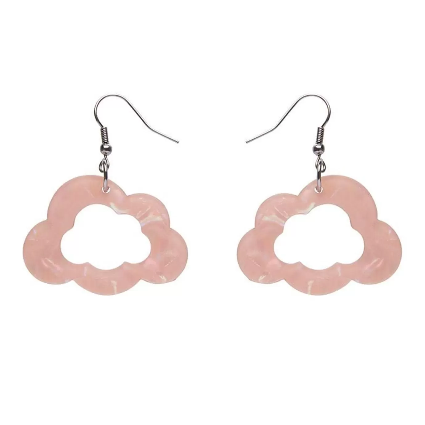 Erstwilder Cloud Solid Glitter Resin Drop Earrings - Pink* Essential Earrings