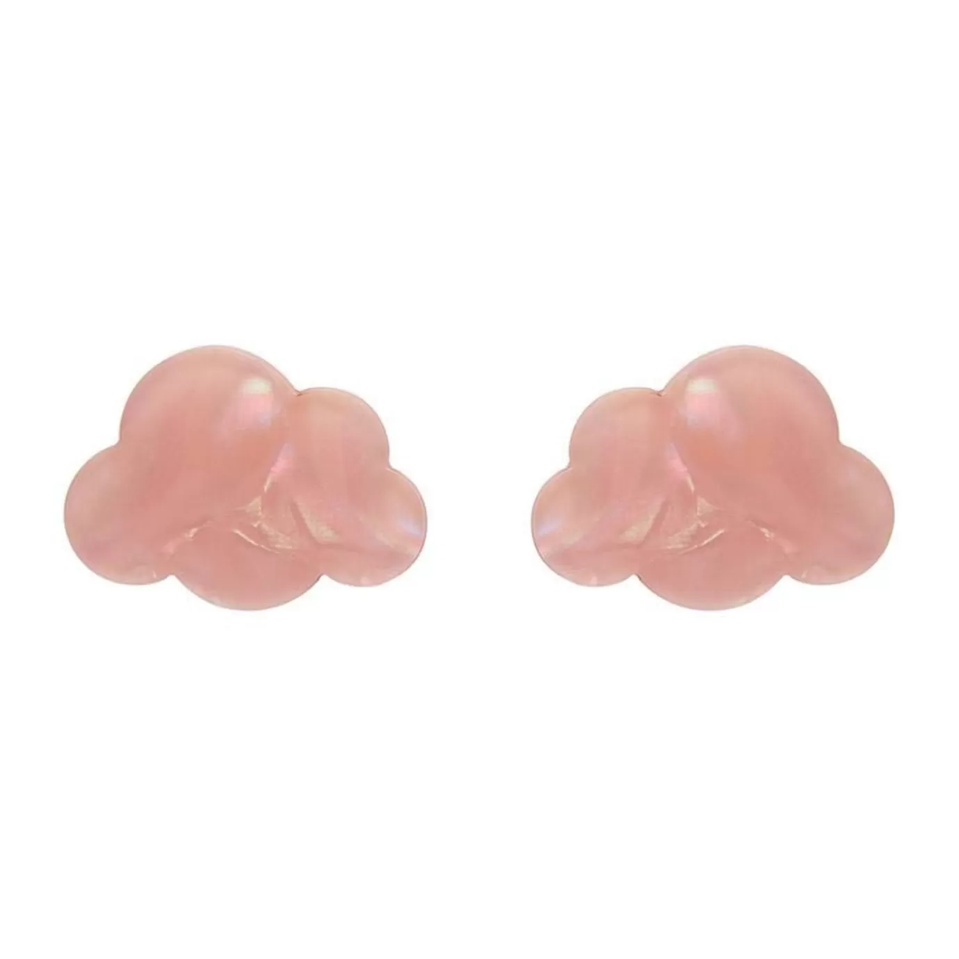 Erstwilder Cloud Solid Glitter Resin Stud Earrings - Pink* Essential Earrings