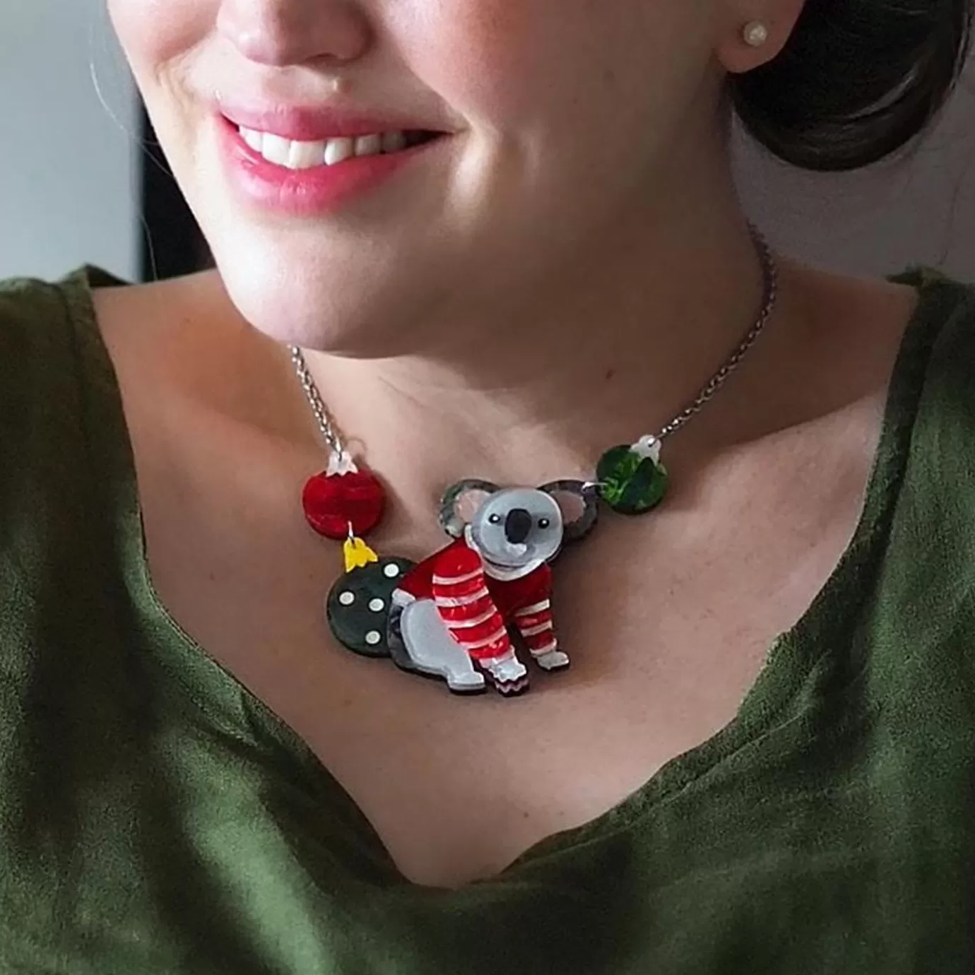 Erstwilder Comfy Christmas Koala Necklace* Necklaces