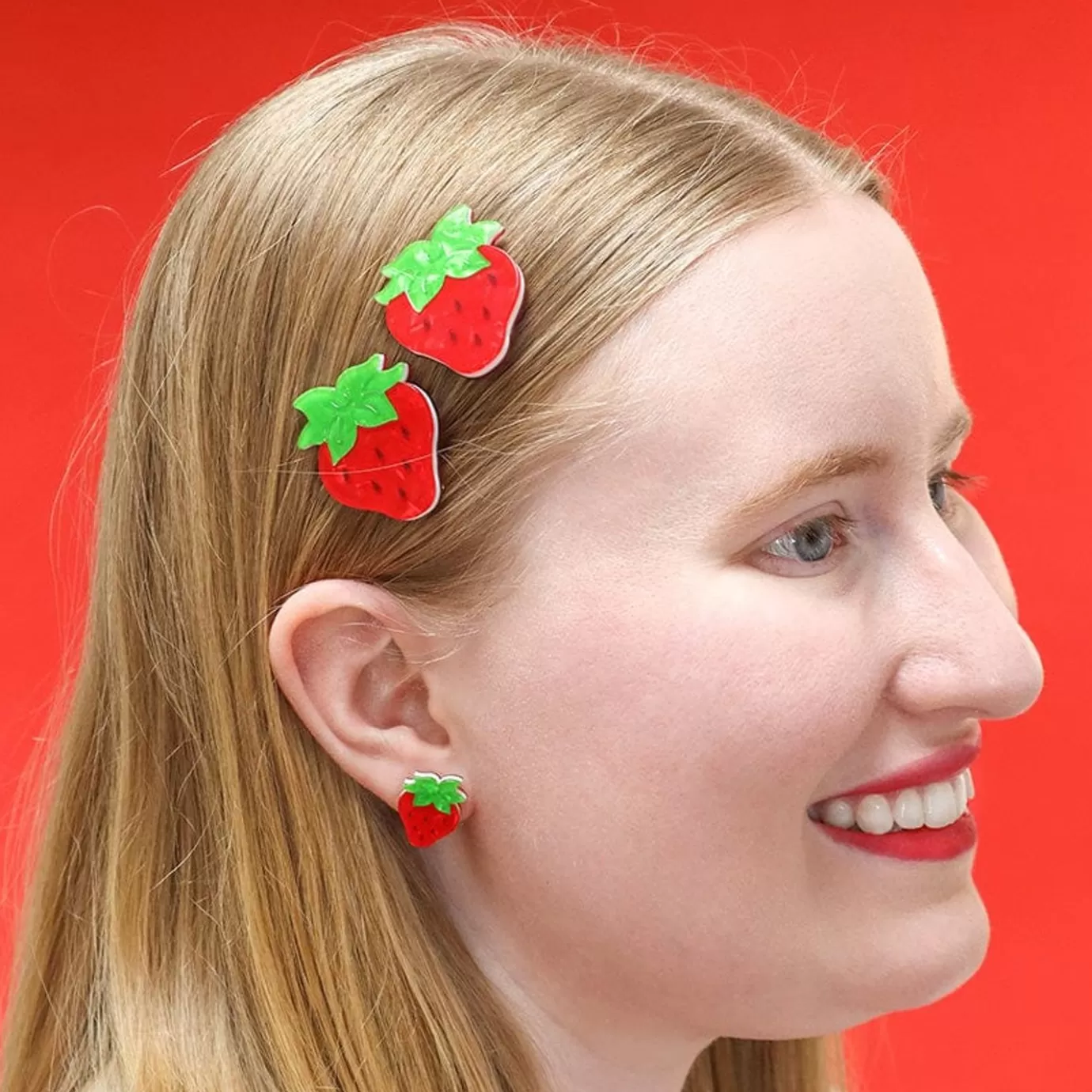 Erstwilder Darling Strawberry Hair Clips Set - 2 Piece* Hair Clips & Claws