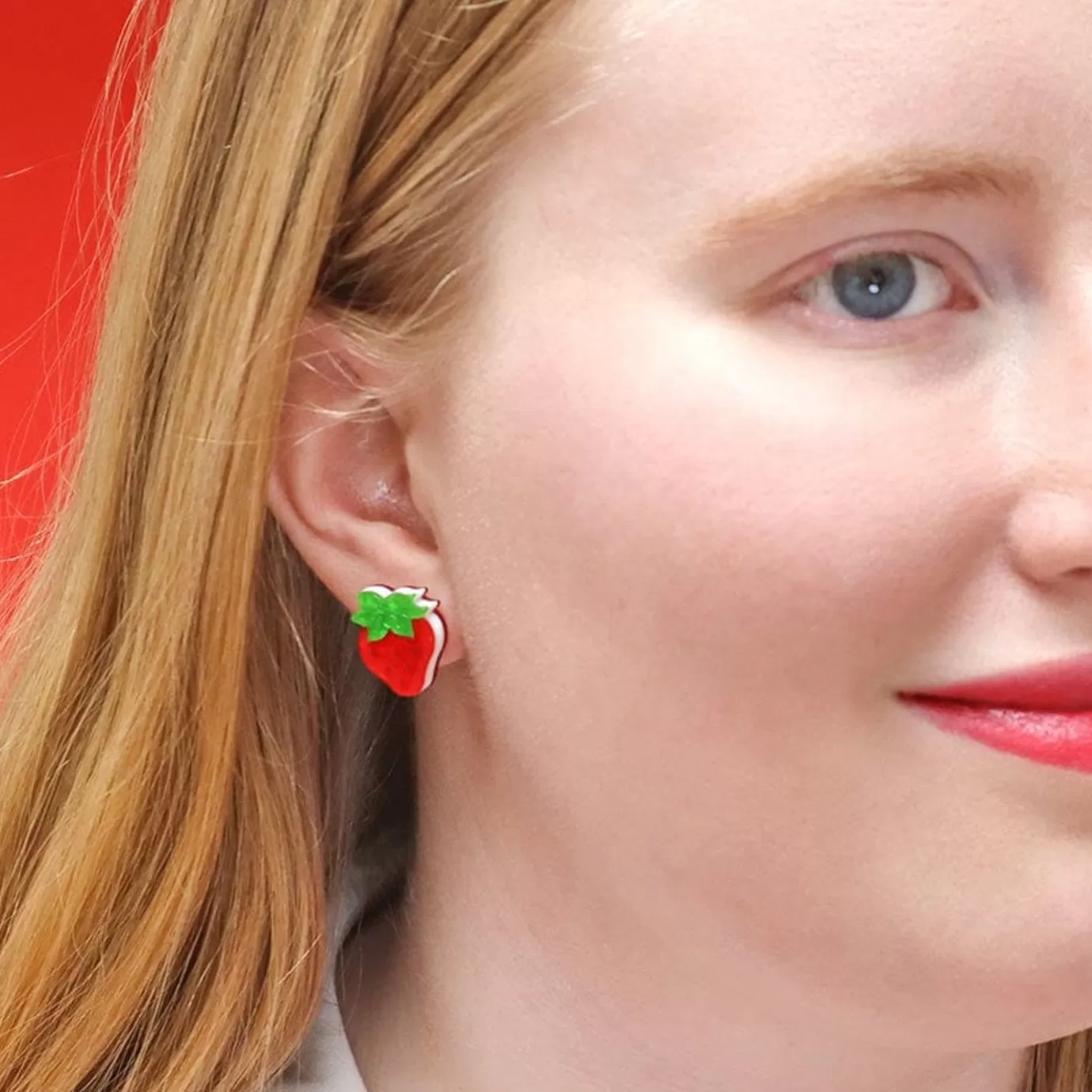 Erstwilder Darling Strawberry Stud Earrings* Earrings