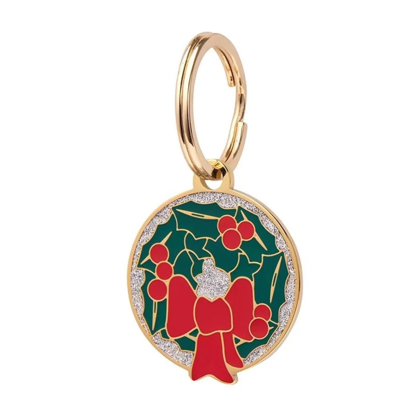 Erstwilder Deck The Halls Enamel Pet Charm* Enamel Key Rings