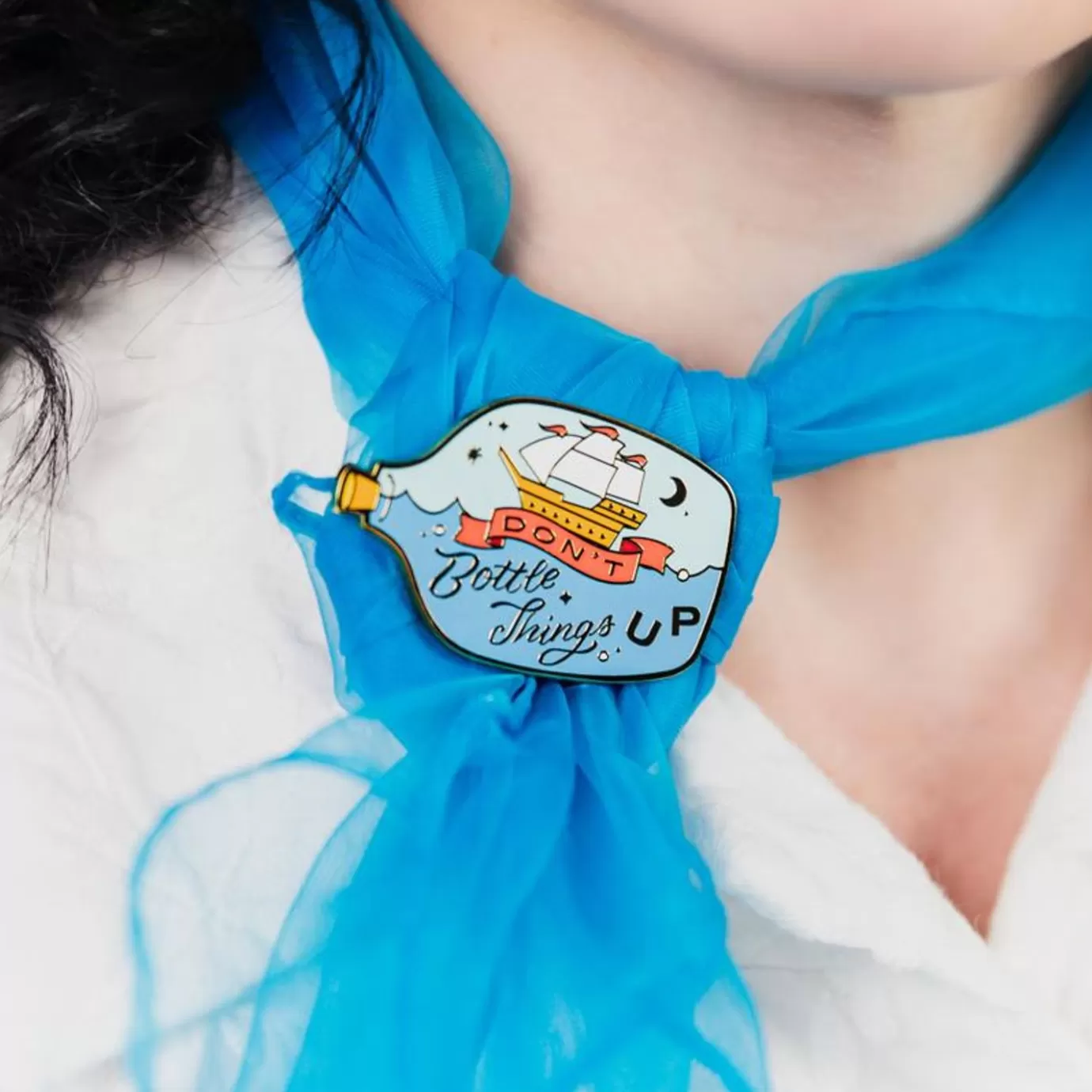 Erstwilder Don'T Bottle Things Up Enamel Pin* Enamel Pins