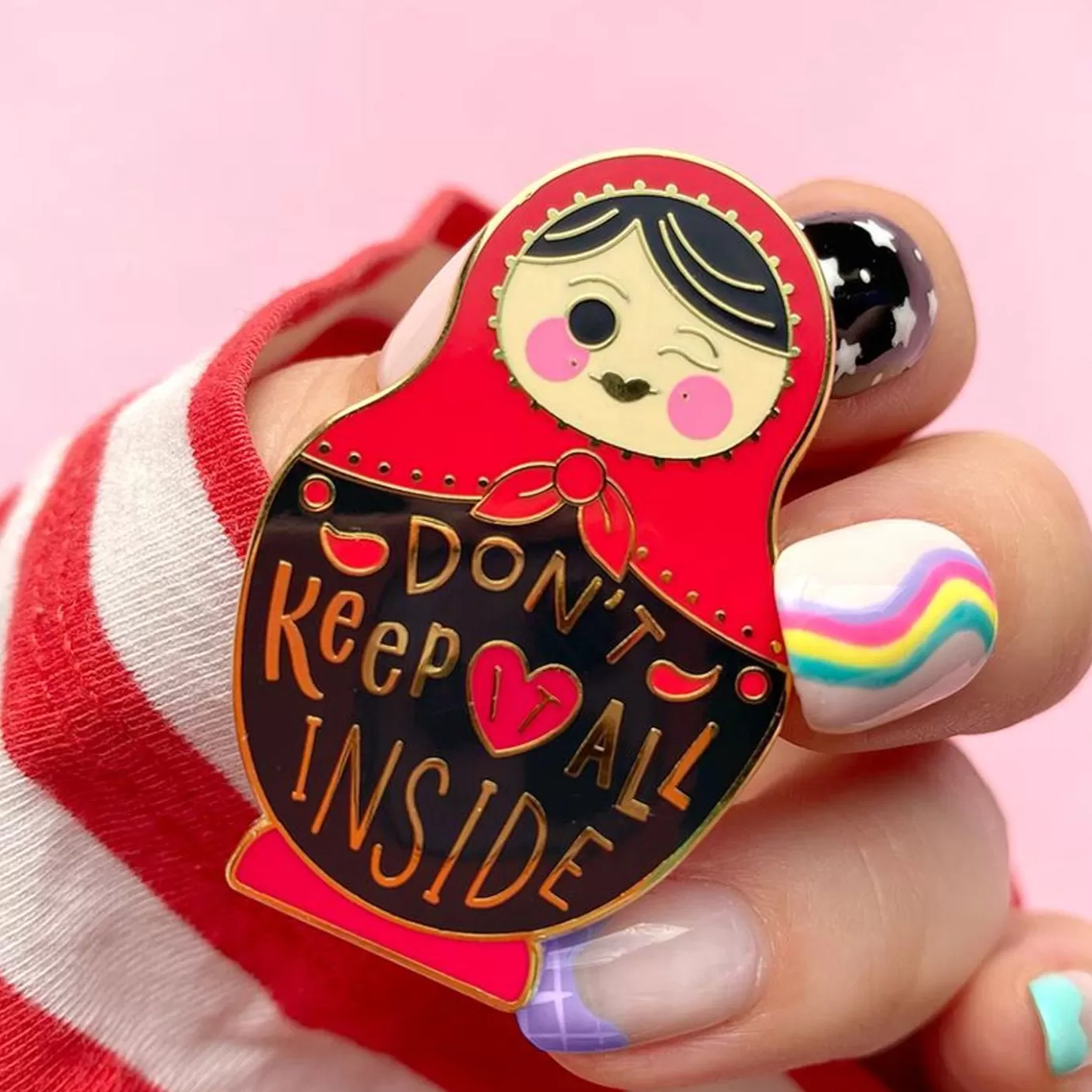 Erstwilder Don'T Keep It All Inside Enamel Pin* Enamel Pins
