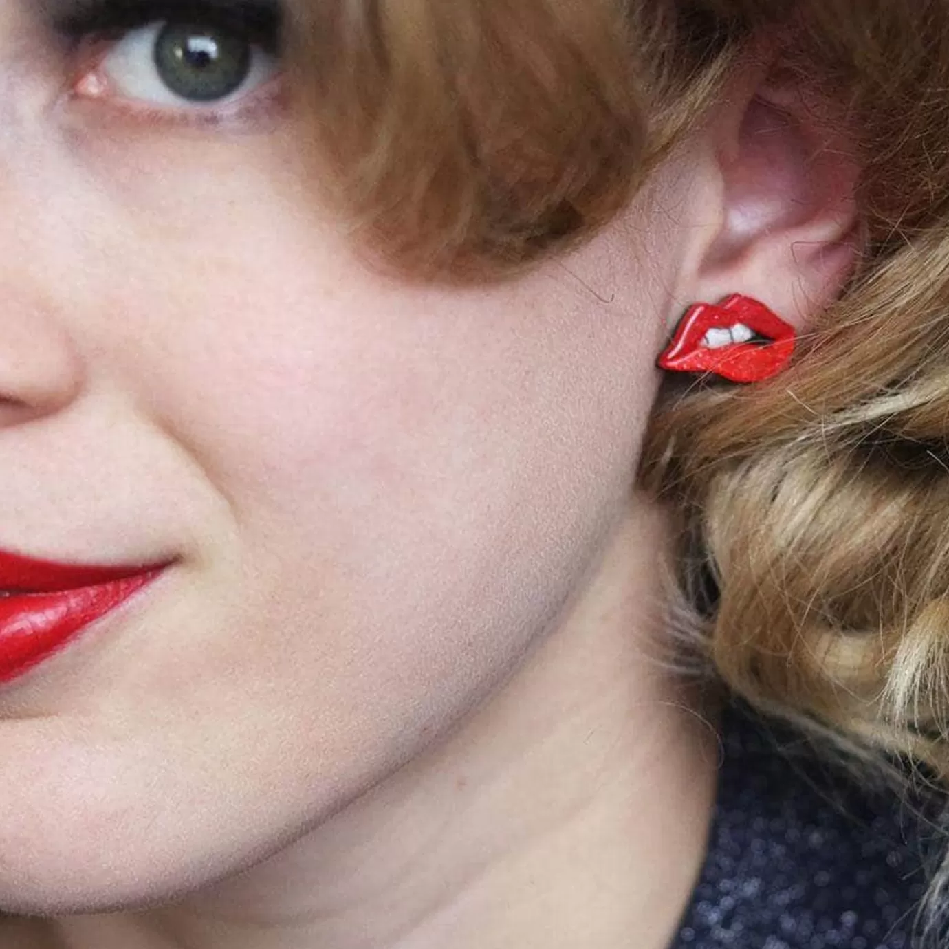 Erstwilder Double Feature Lips Stud Earrings* Earrings