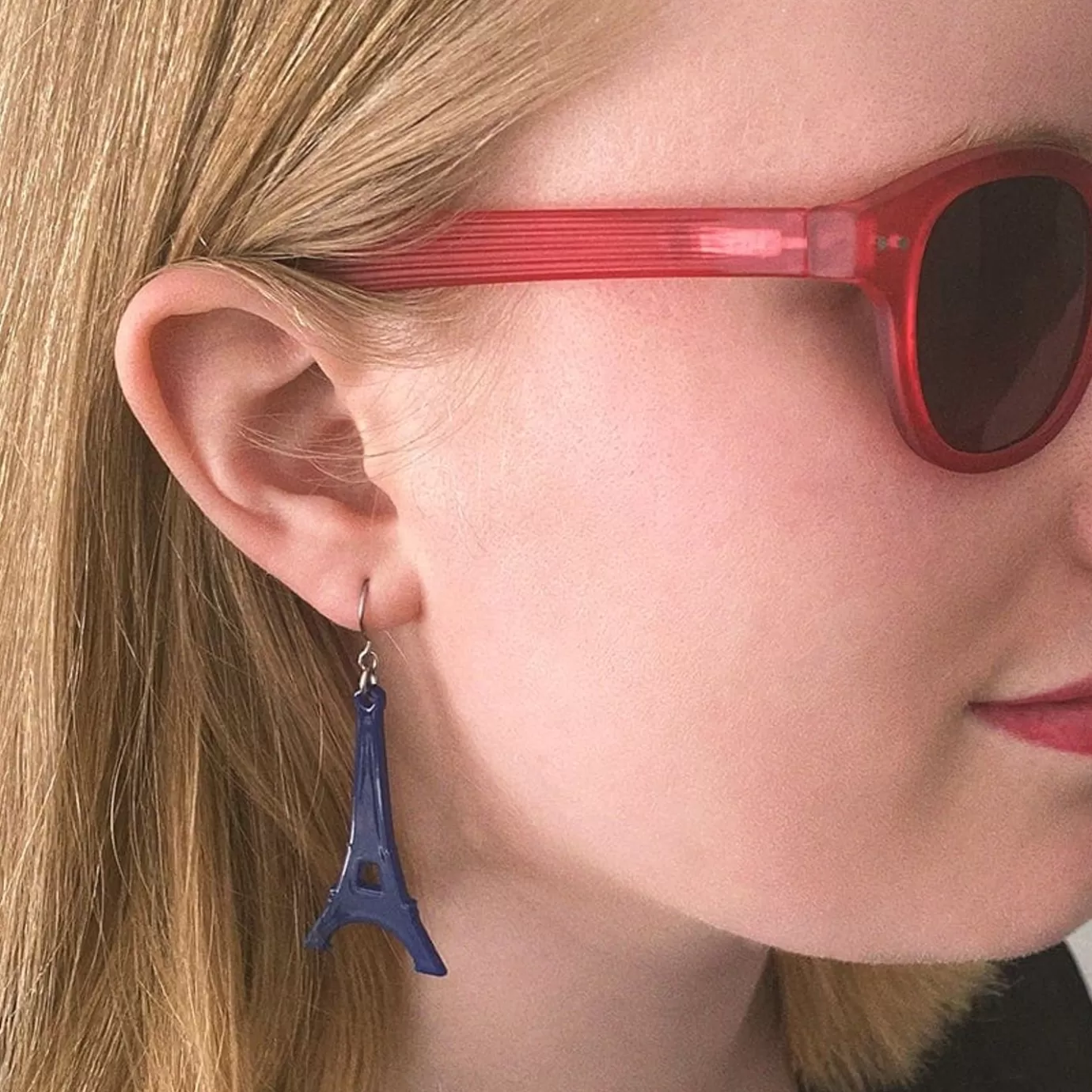 Erstwilder Eiffel Tower Solid Resin Drop Earrings - Blue* Essential Earrings