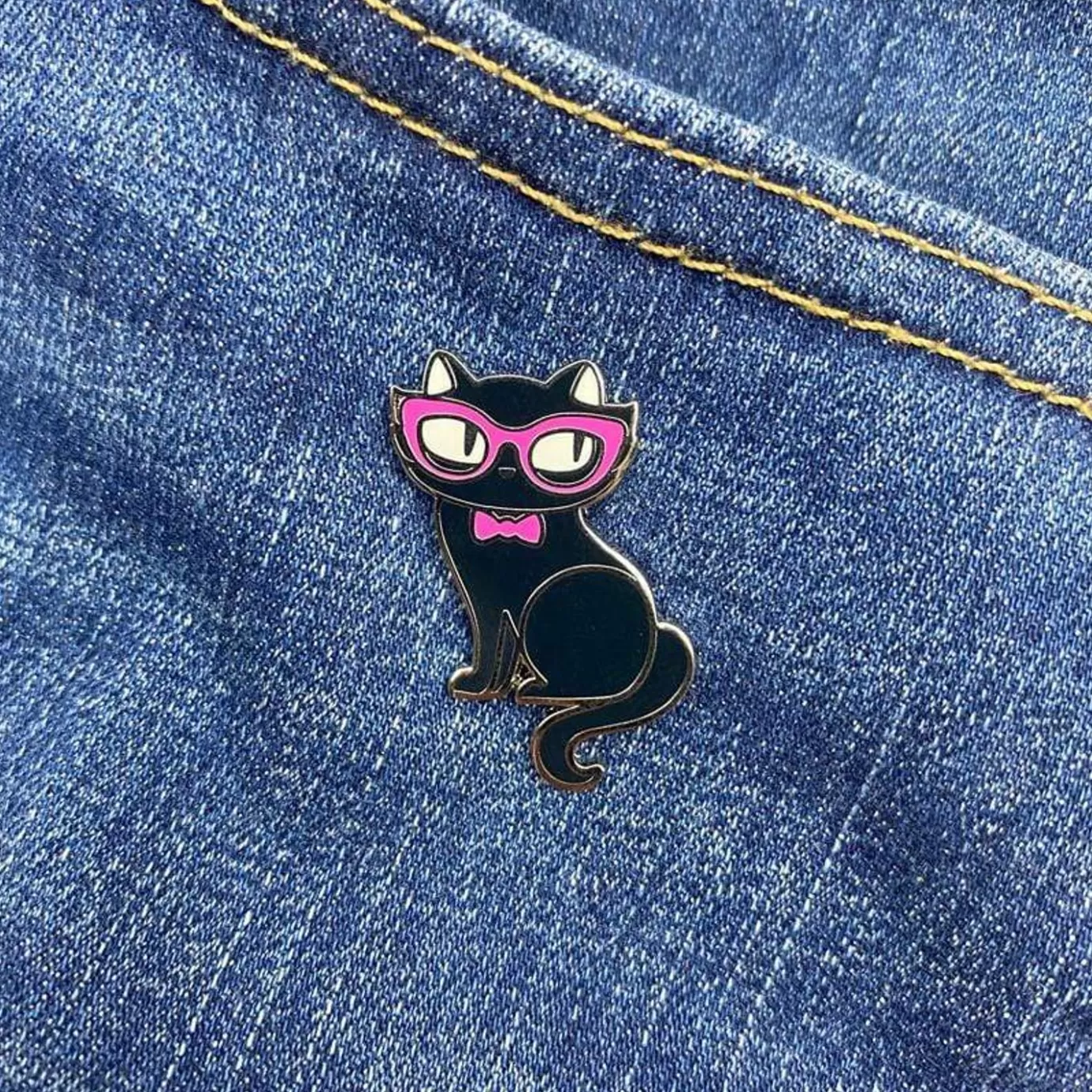 Erstwilder Elissa The Indie Cat Enamel Pin* Enamel Pins