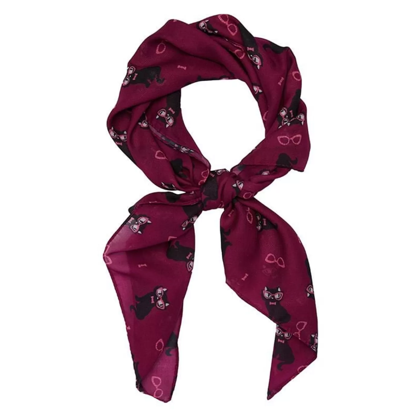 Erstwilder Elissa The Indie Cat Head Scarf* Scarves