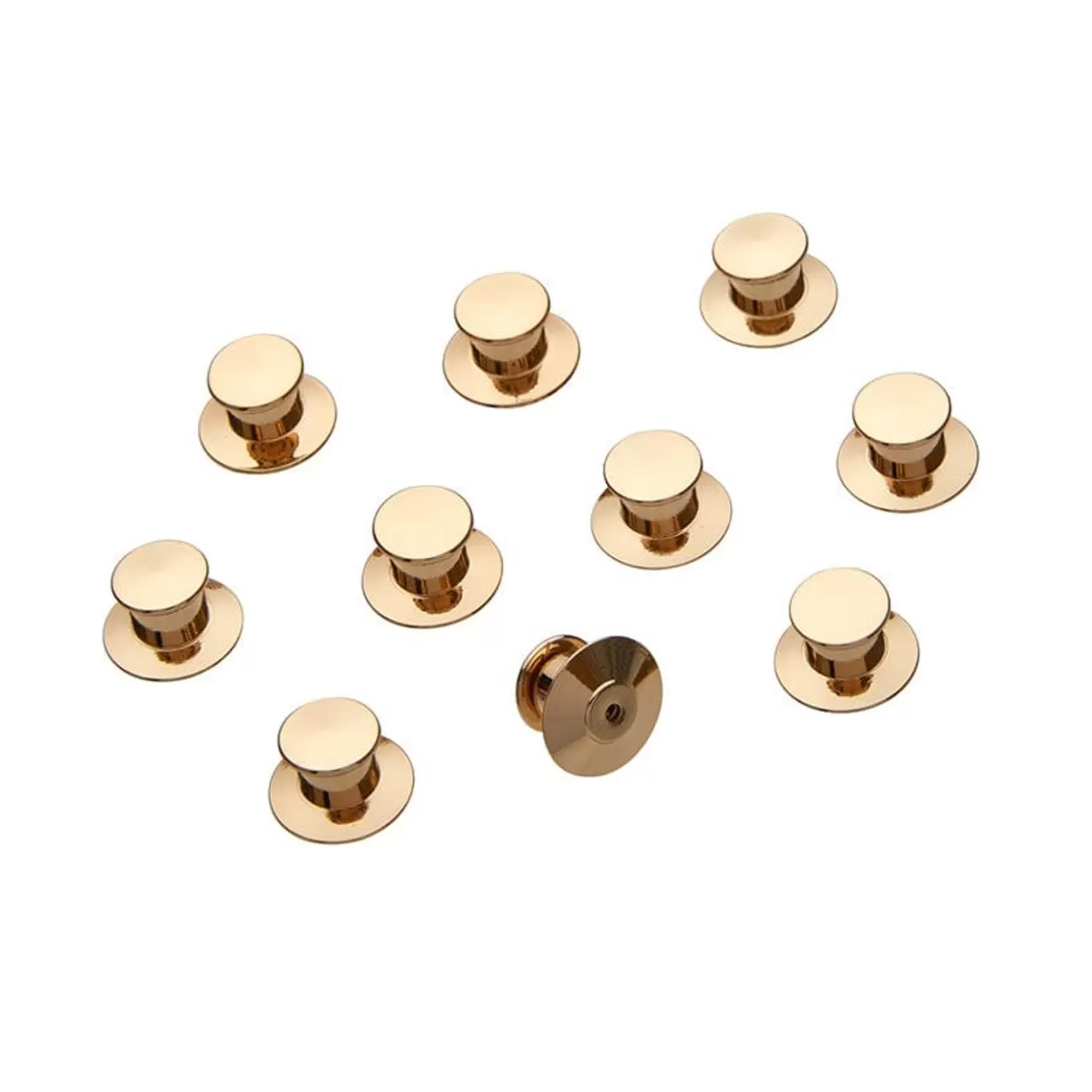 Erstwilder Enamel Pin Metal Locking Clasp 10-Pack - Gold* Components