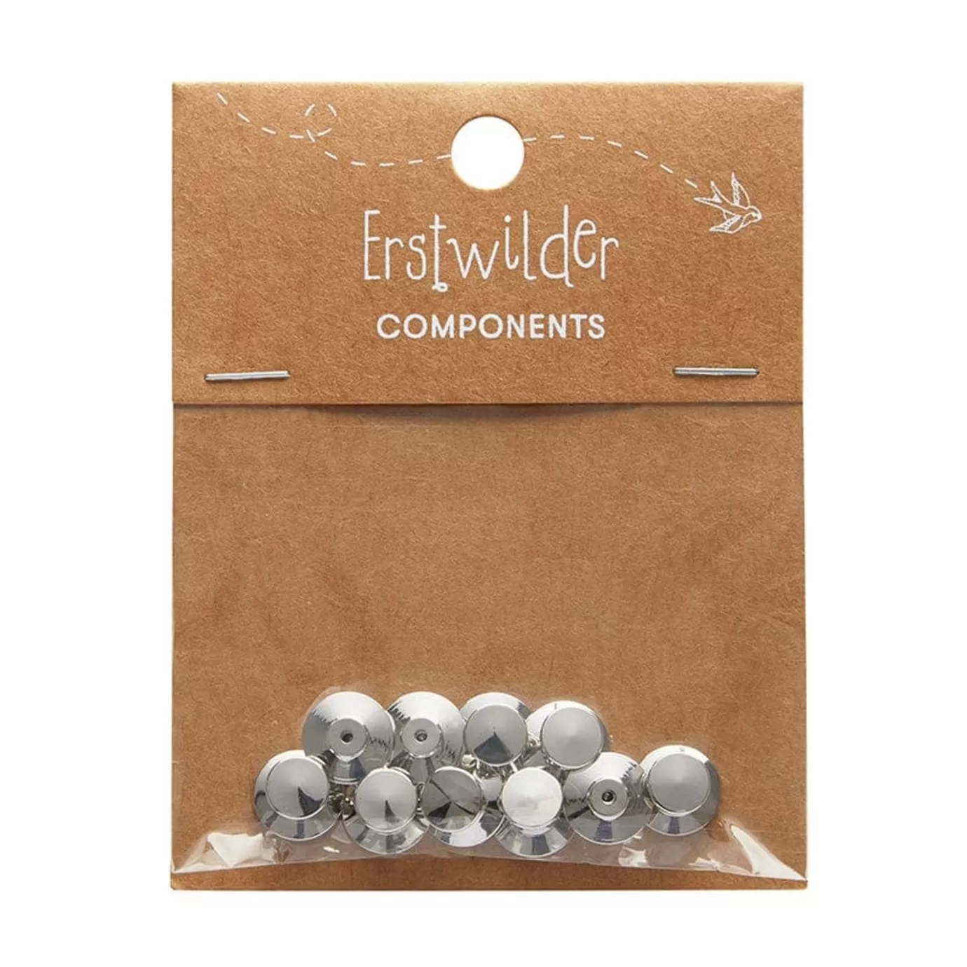 Erstwilder Enamel Pin Metal Locking Clasp 10-Pack - Silver* Components