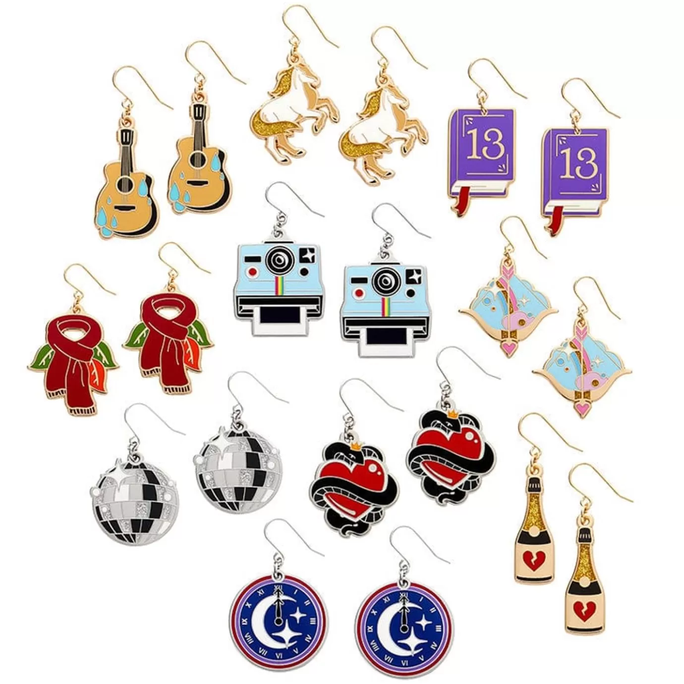 Erstwilder Erstwildest Dreams Enamel Earring Pack - 10 Piece* Enamel Earrings