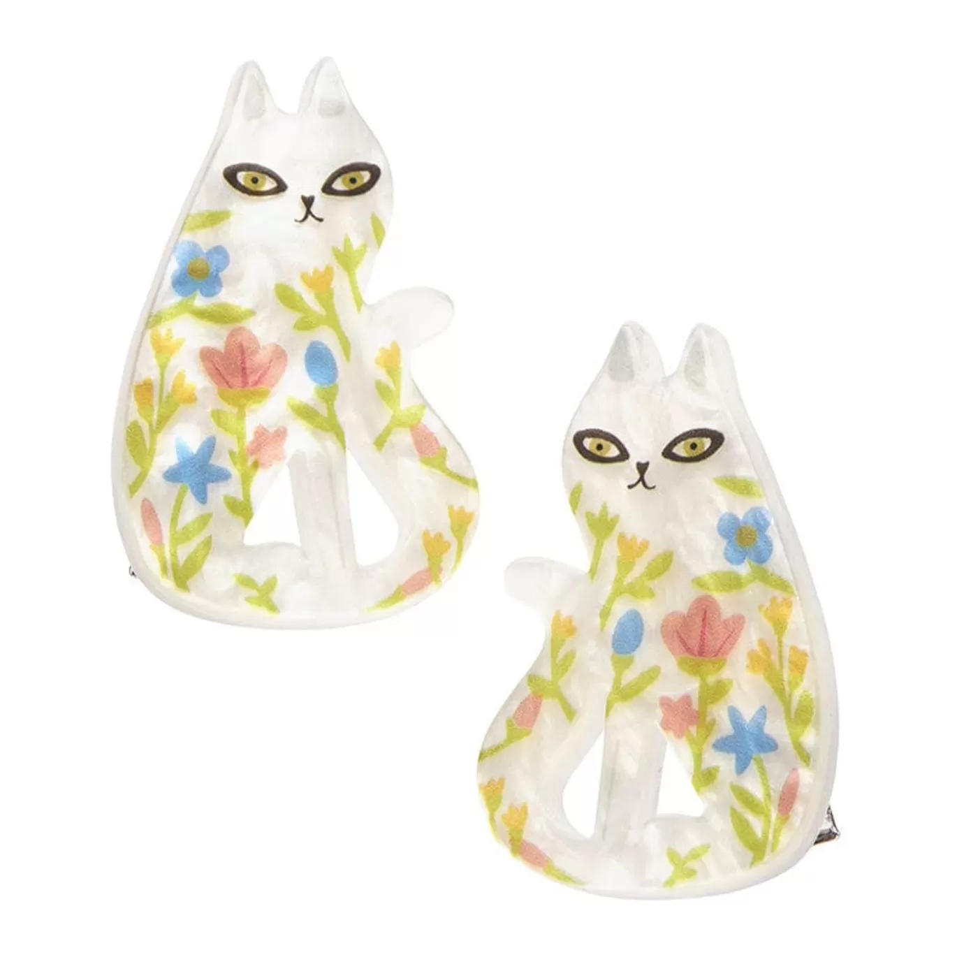 Erstwilder Feline Florescence Hair Clips Set - 2 Piece* Hair Clips & Claws