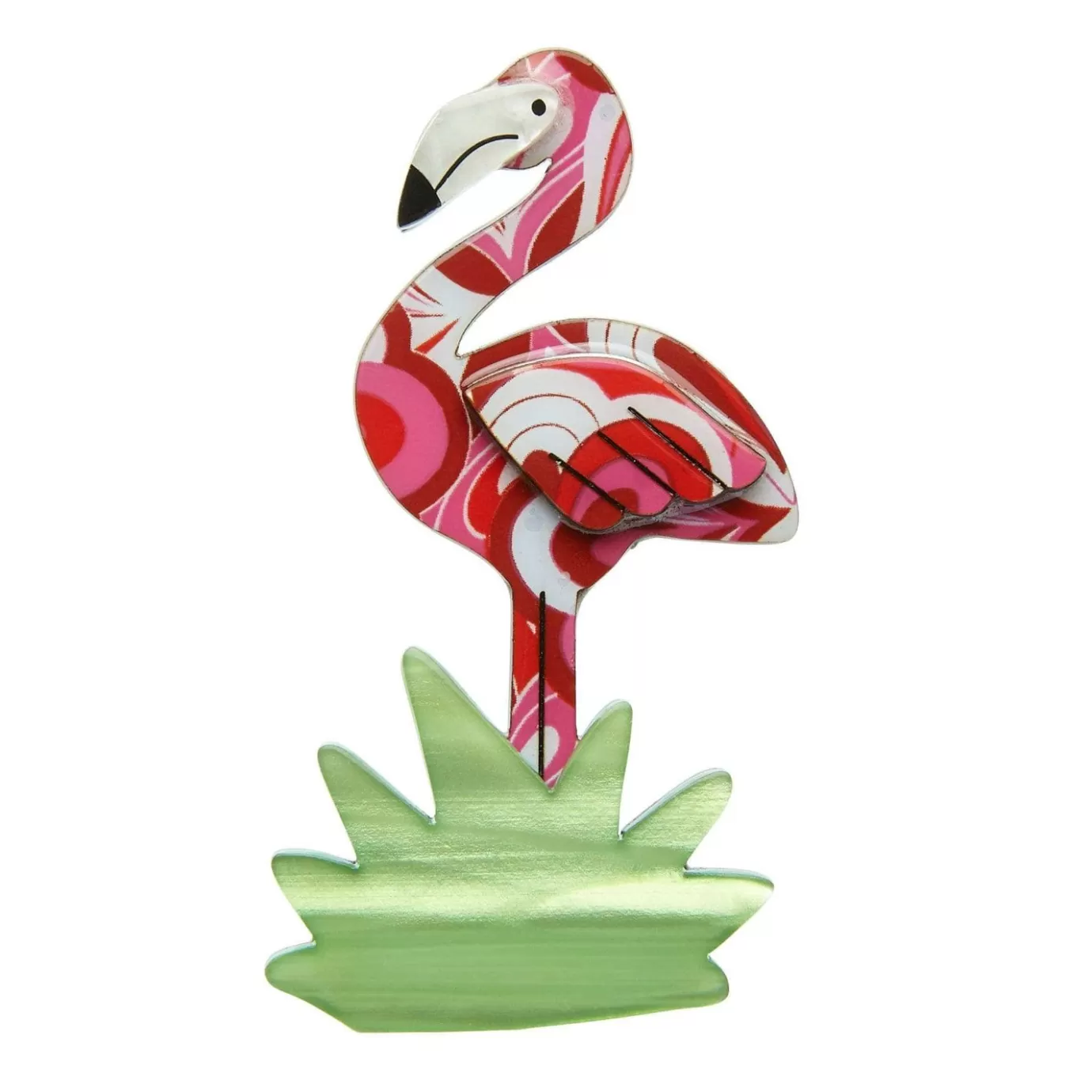 Erstwilder Flamboyant Flamingo Funk Flamingo Brooch* Brooches