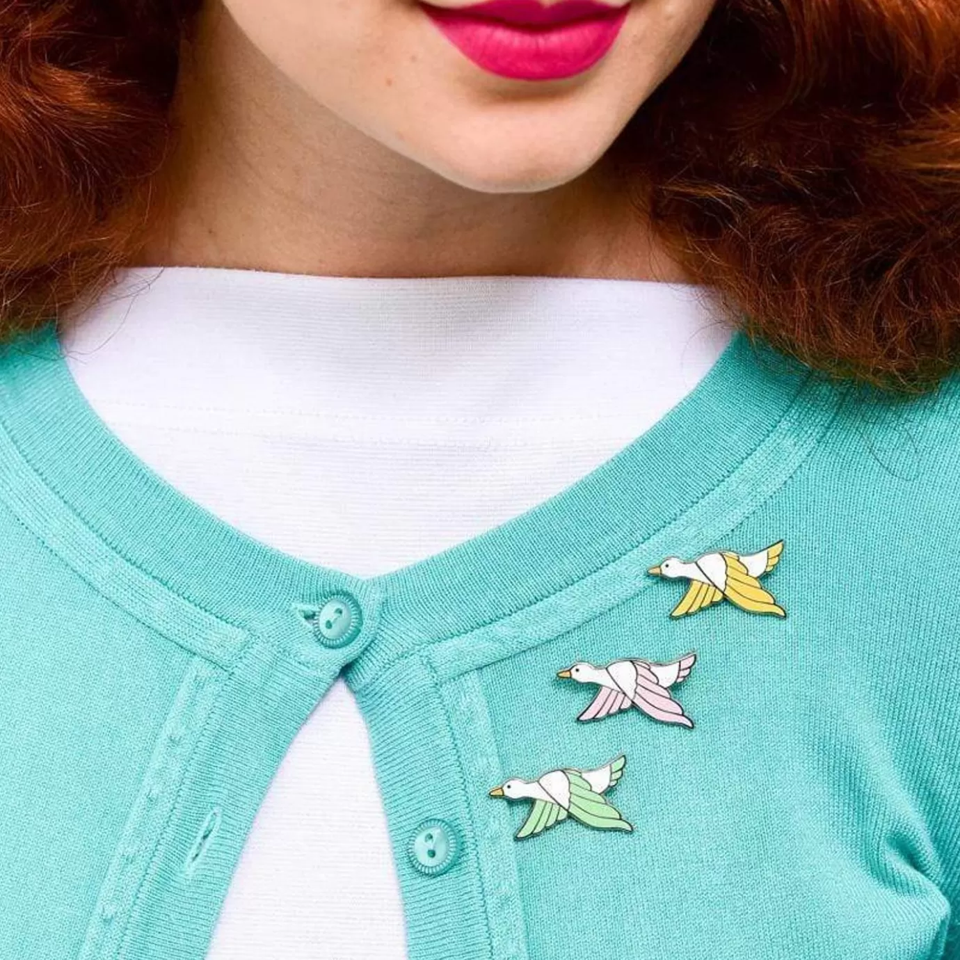 Erstwilder Flock Of Three Pin Set* Enamel Pins