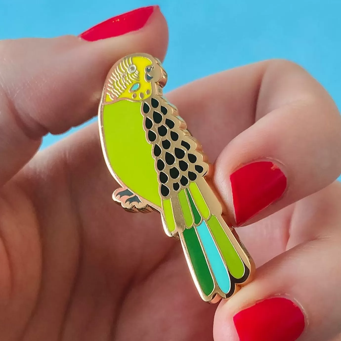 Erstwilder Flossie The Budgie Enamel Pin* Enamel Pins