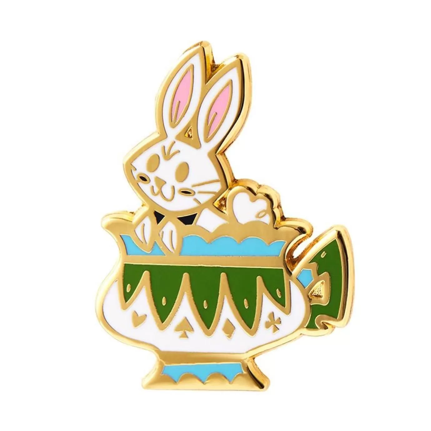 Erstwilder Follow The White Rabbit Enamel Pin* Enamel Pins