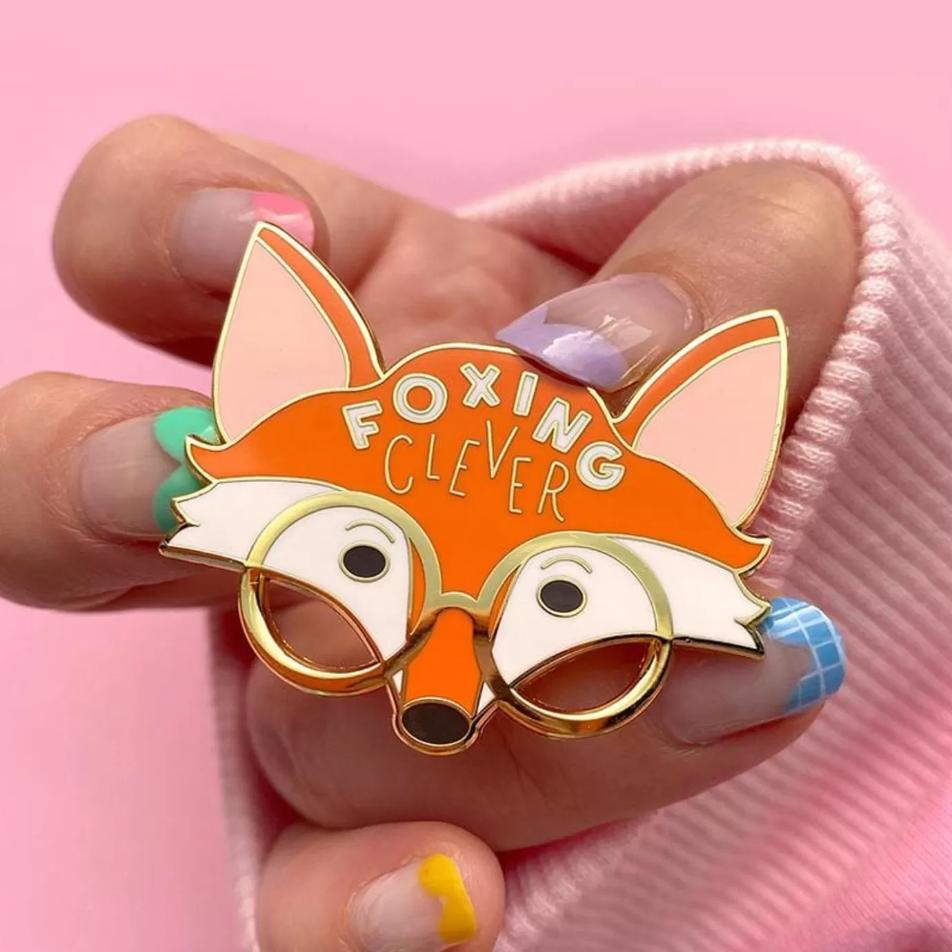 Erstwilder Foxing Clever Enamel Pin* Enamel Pins