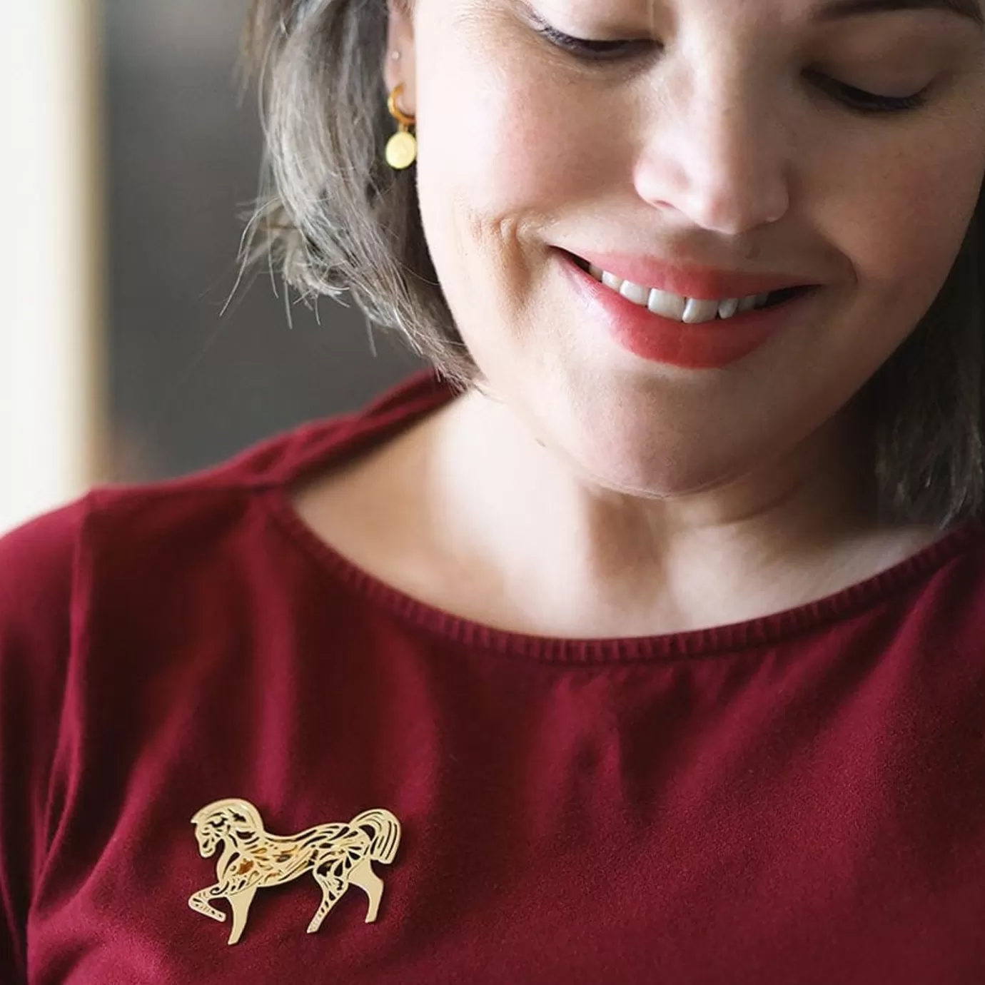 Erstwilder Friesian Fancy Perfume Brooch* Brooches