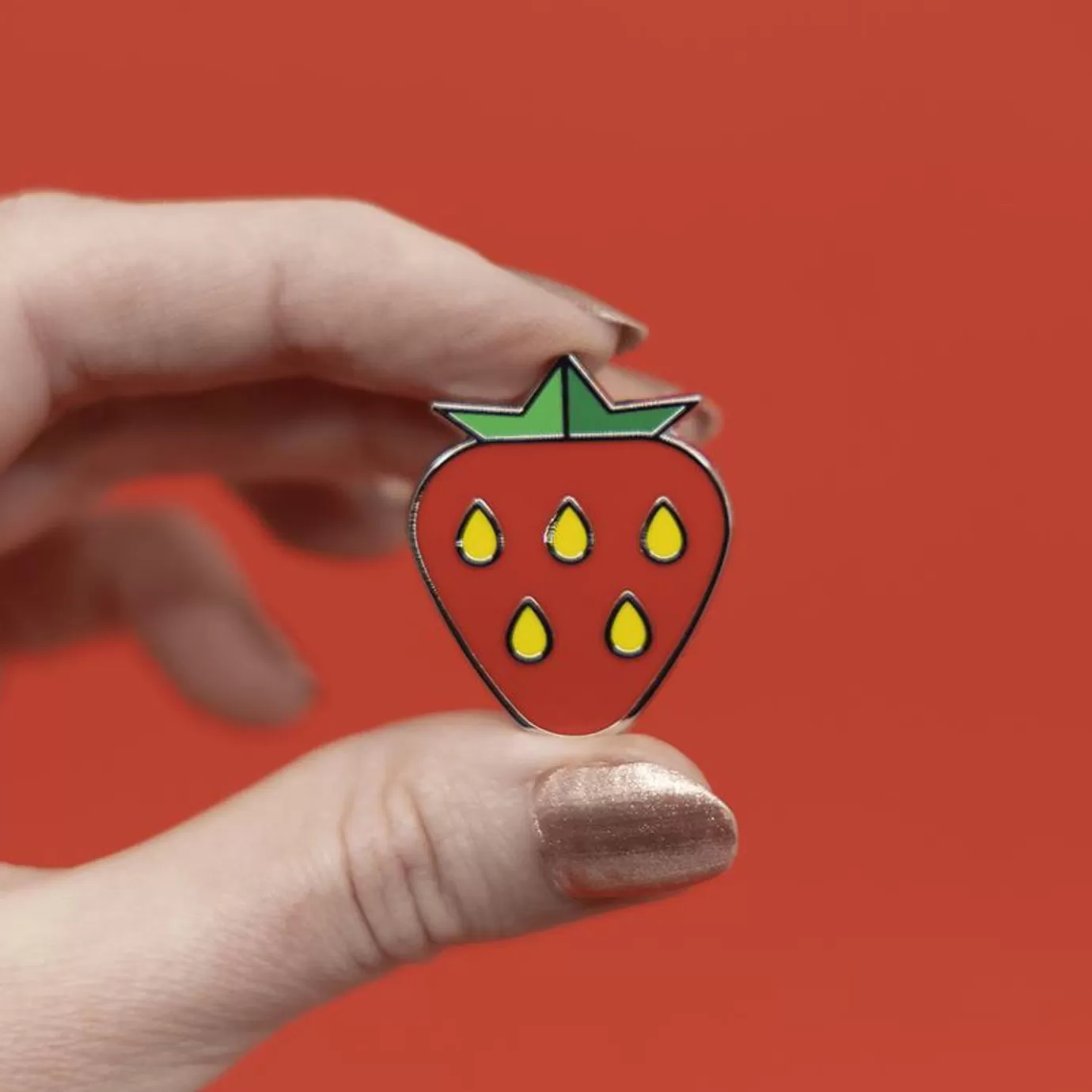 Erstwilder Fruit Salad Strawberry Enamel Pin* Enamel Pins