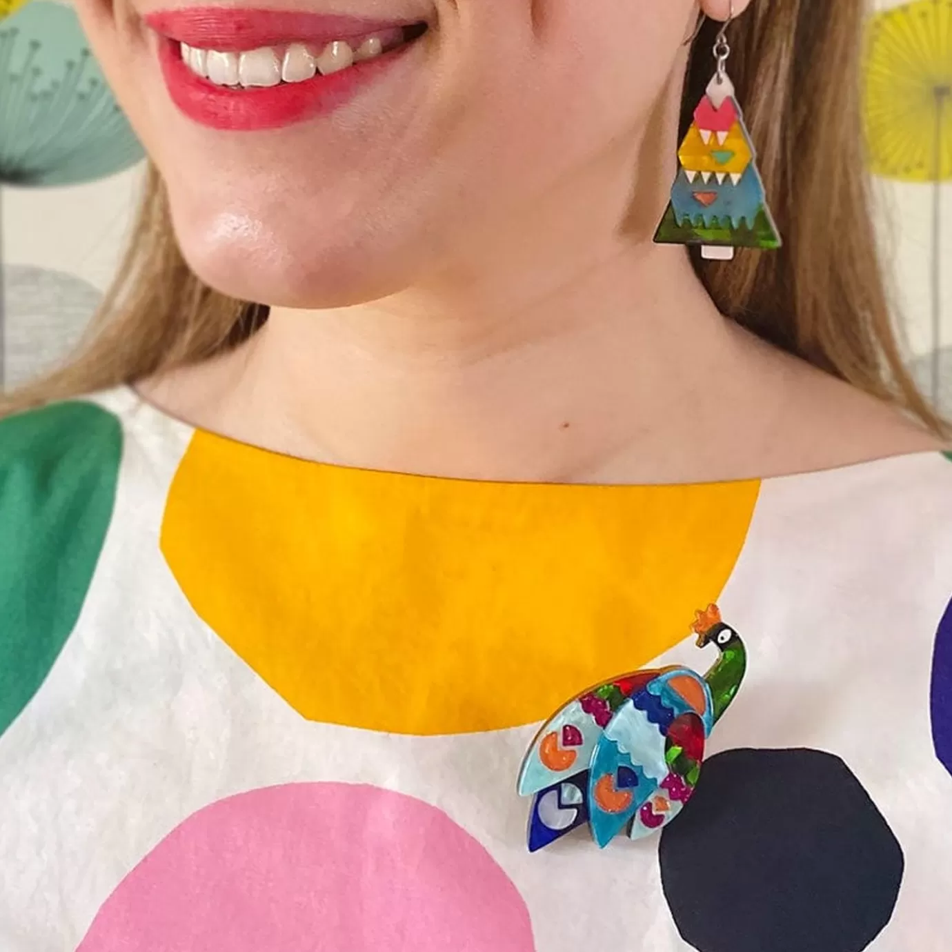 Erstwilder Good Tidings Peacock Brooch* Brooches