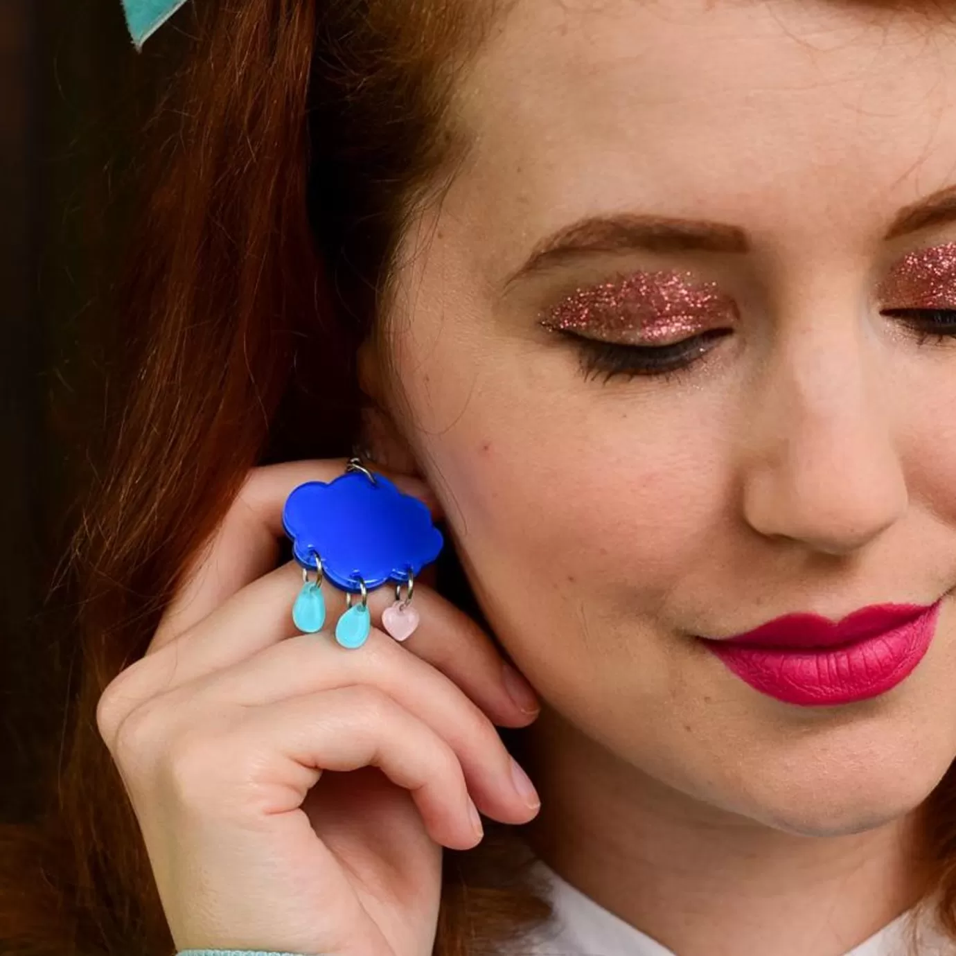 Erstwilder Grumpy Bear Cloud Earrings* Earrings