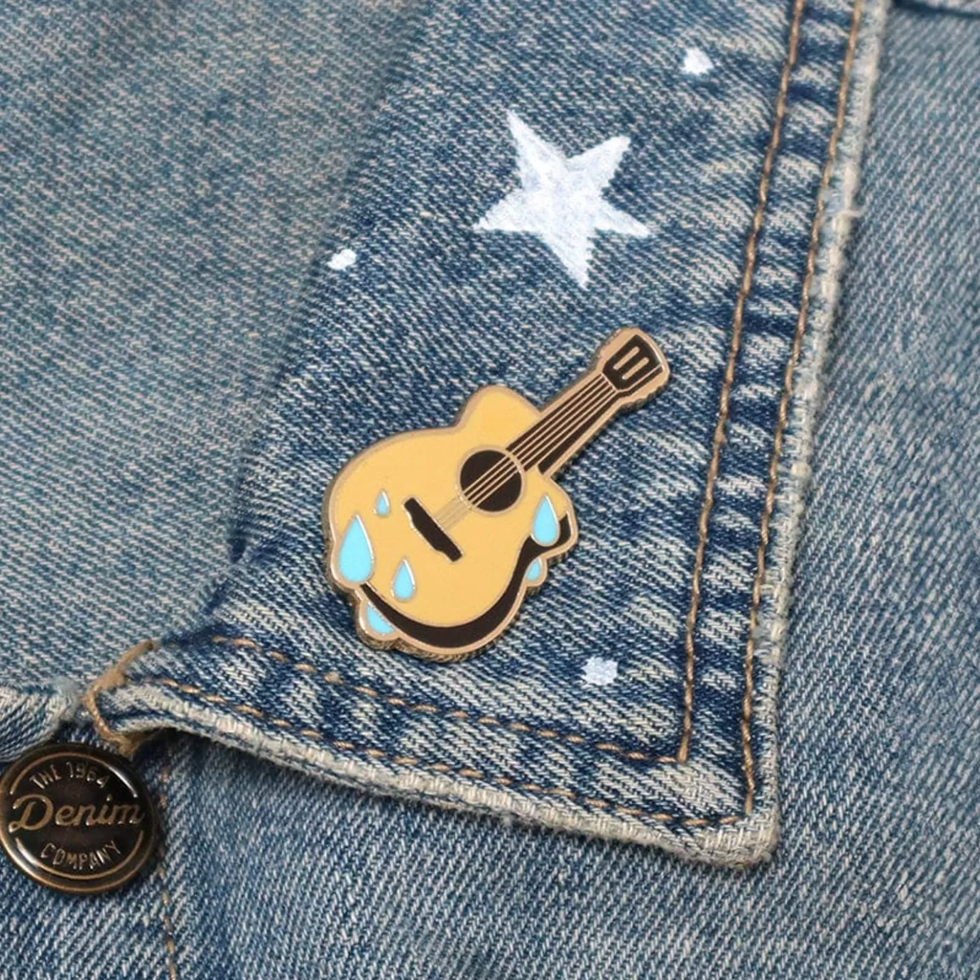 Erstwilder Guitar Blues Enamel Pin* Enamel Pins