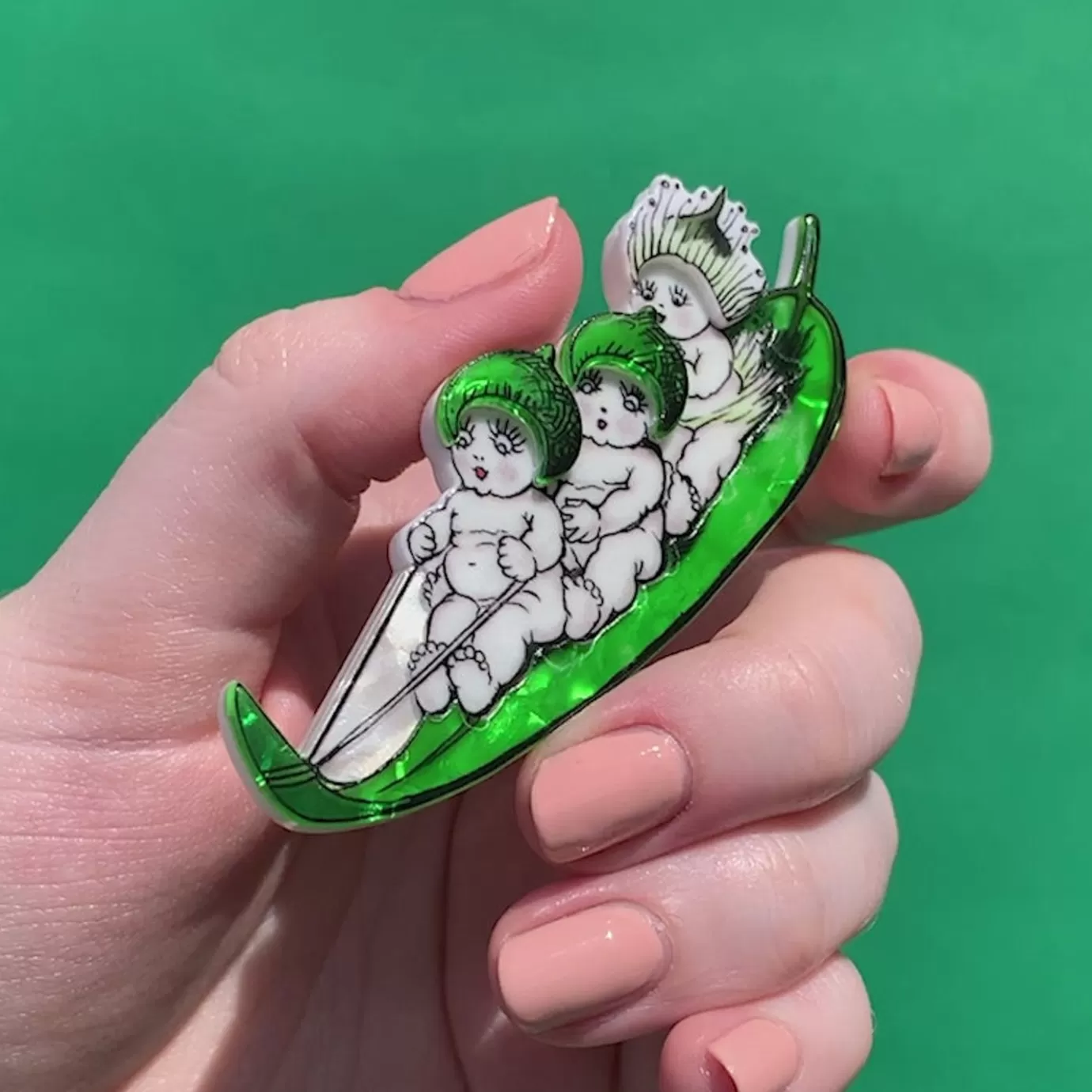 Erstwilder Gumnut Toboggan Brooch* Brooches